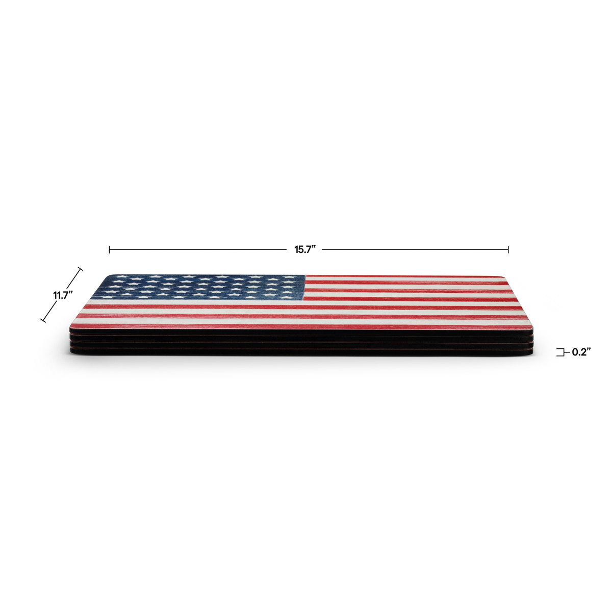 American Flag Placemats Set of 4 image number null