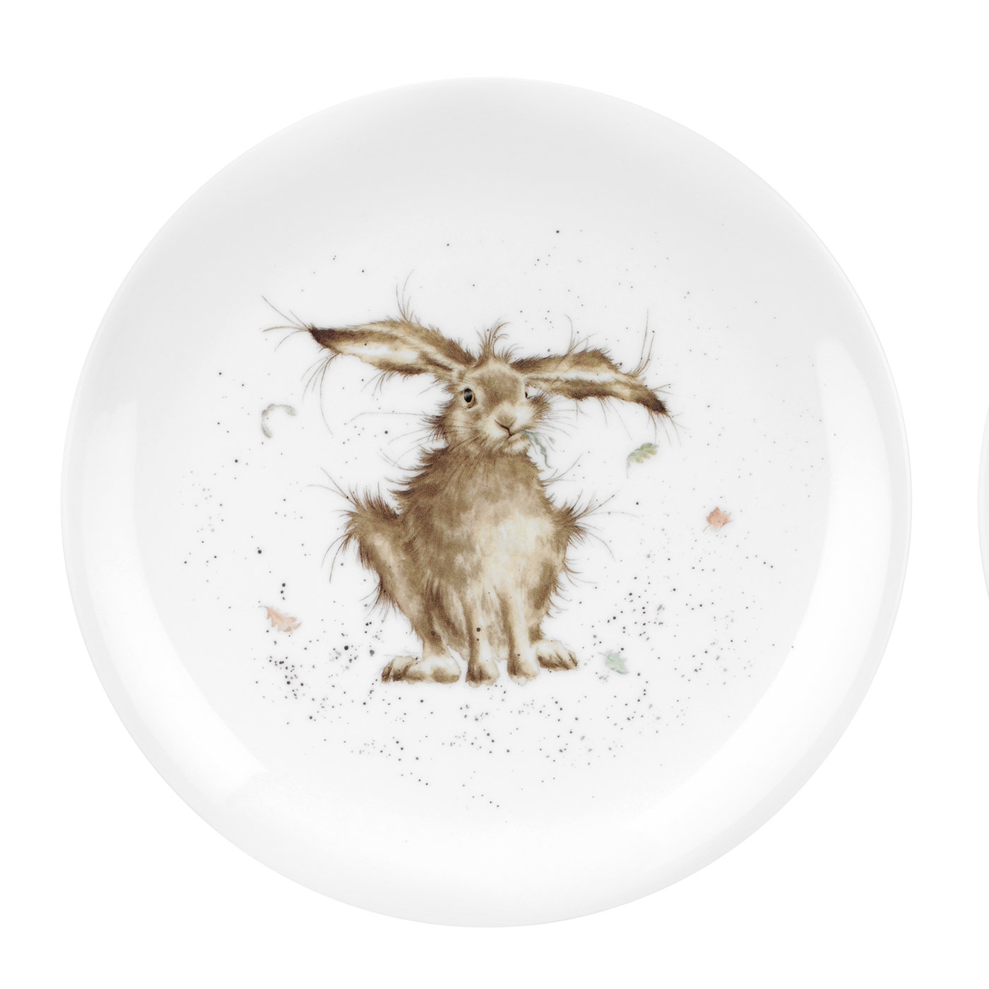 Wrendale Designs Hare Set of 4 Coupe Plates image number null