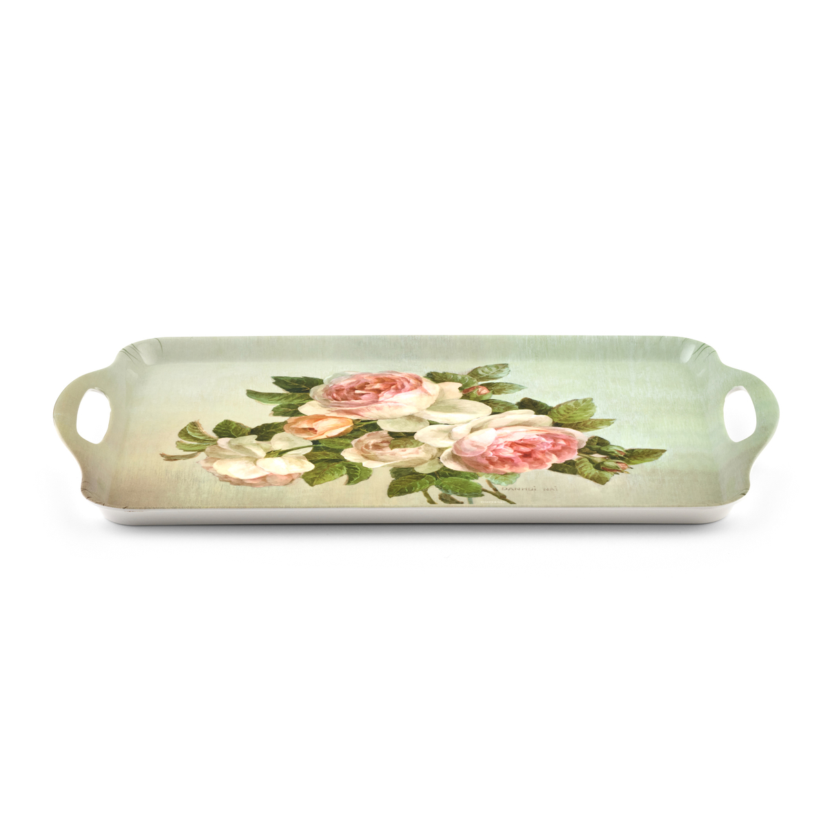 Antique Roses Large Melamine Tray image number null