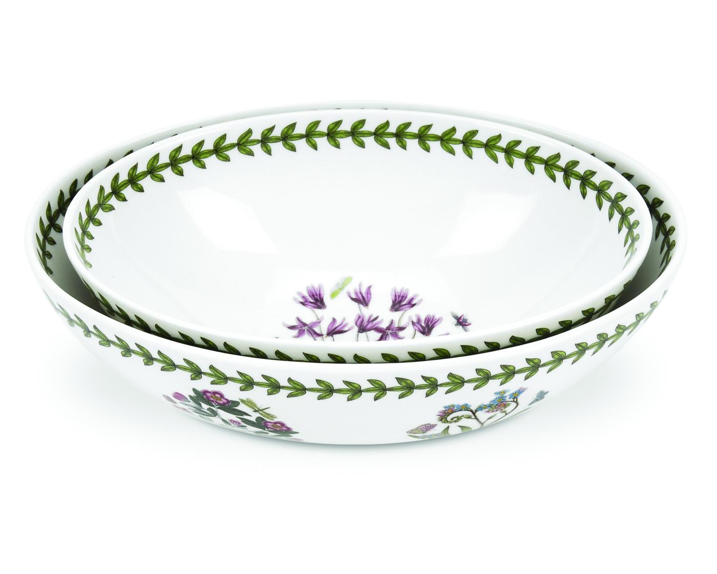 Botanic Garden Set of 2 Oval Nesting Bowls image number null