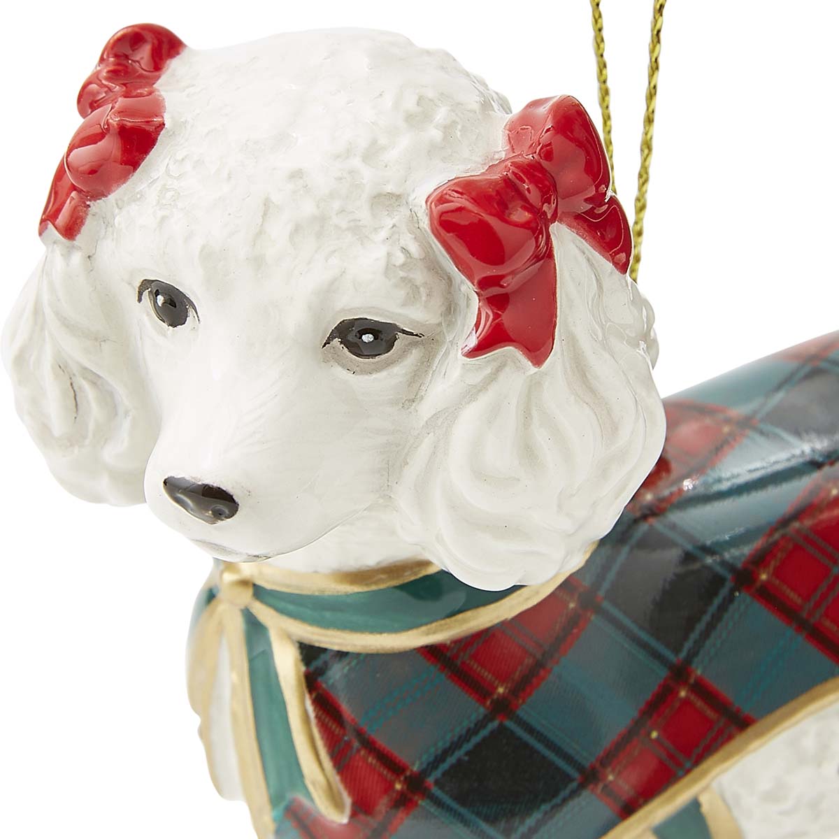 Christmas Tree French Poodle Ornament image number null