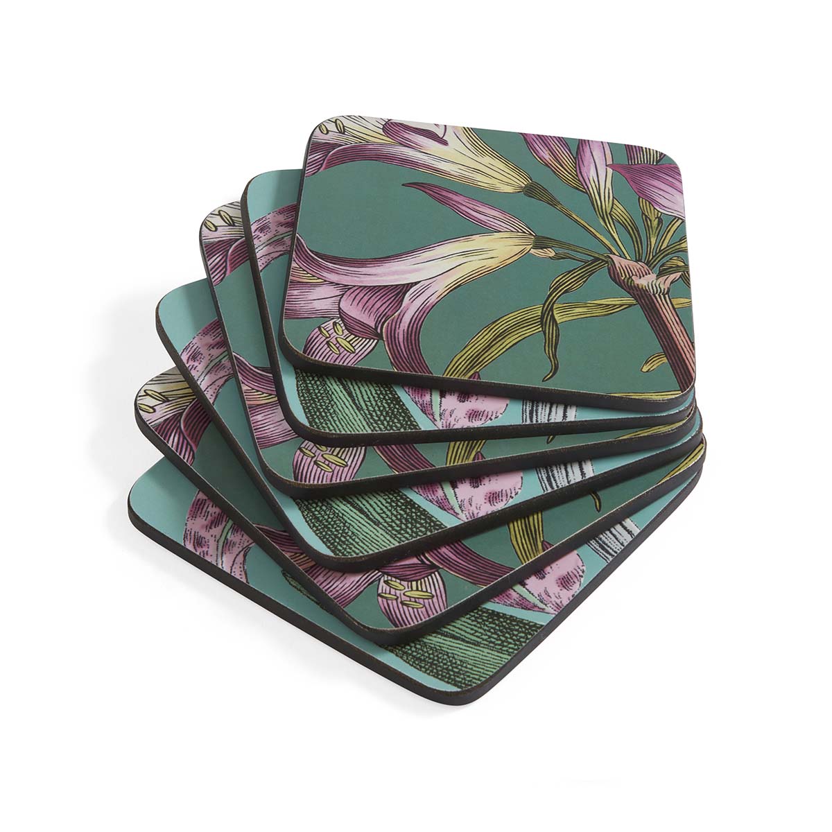 Botanic Garden Flora & Fauna Set of 6 Coasters image number null