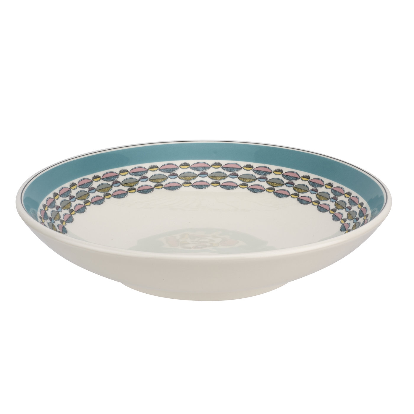 Westerly Turquoise 10 Inch Low Serving Bowl image number null