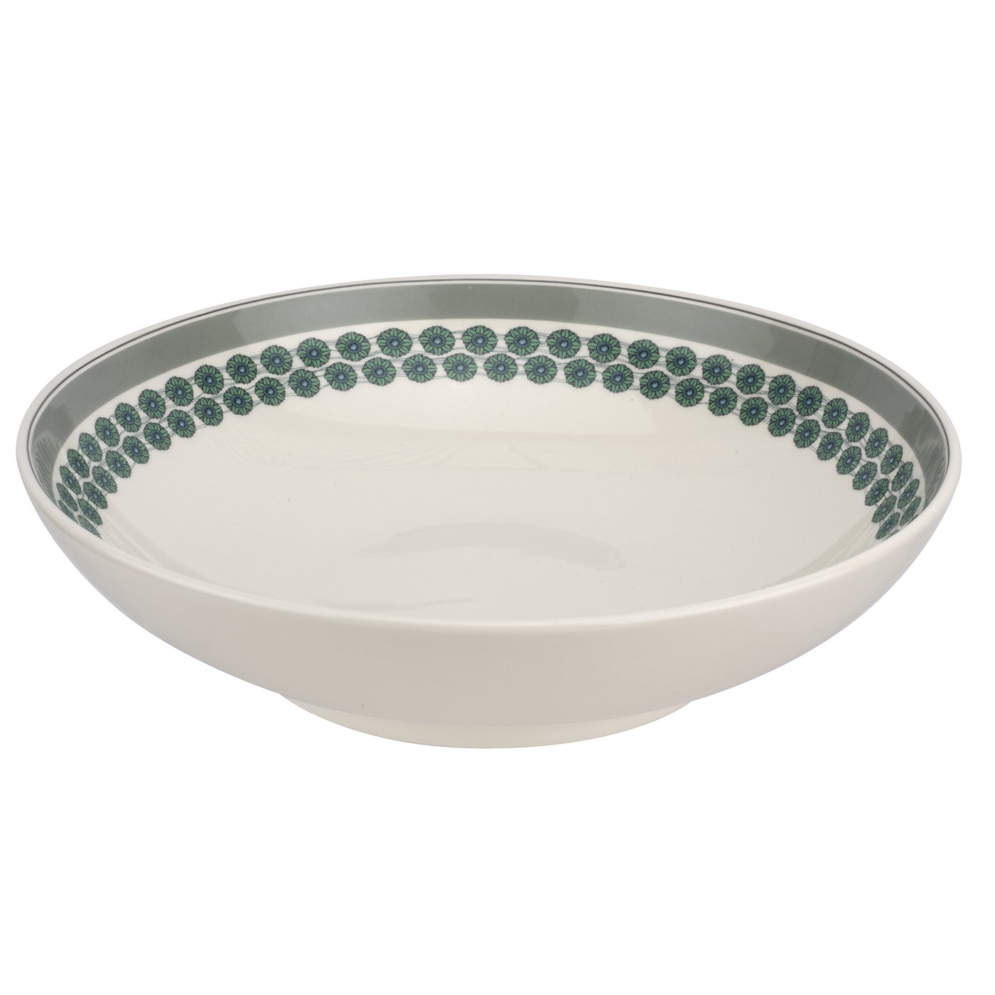 Westerly Grey 13 Inch Low Serving Bowl image number null