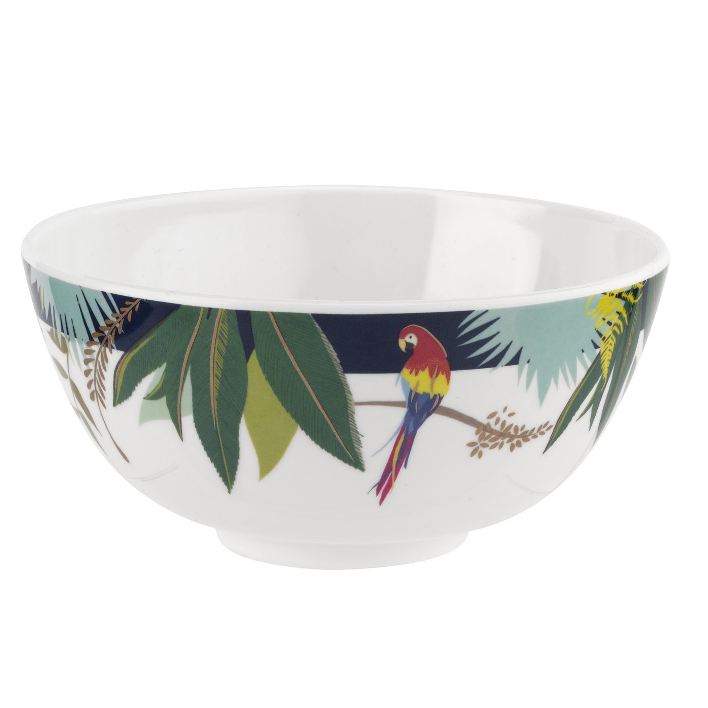 포트메리온 '사라 밀러 런던' 공기 그릇 4개 세트 Sara Miller London for Portmeirion Parrot Collection 6 Inch Melamine Bowl Set of 4