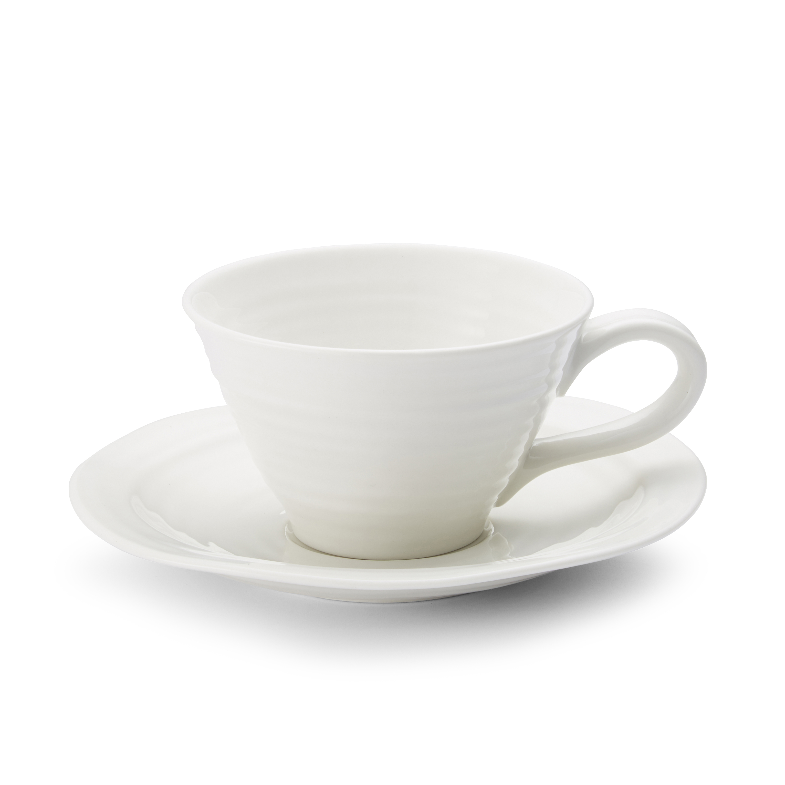 Sophie Conran White Teacups and Saucers Set of 4 image number null