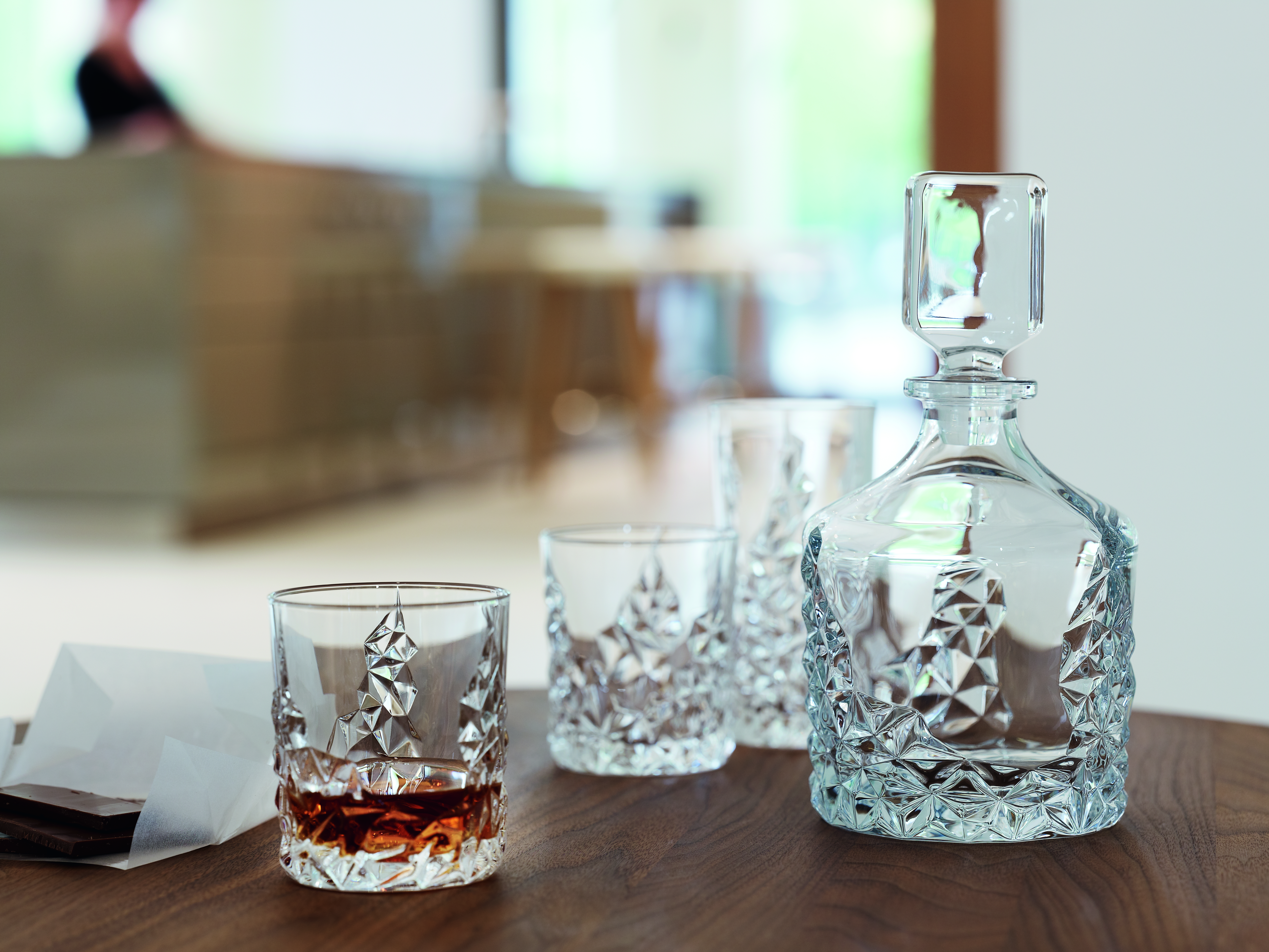 Sculpture 3 Piece Whiskey Set image number null