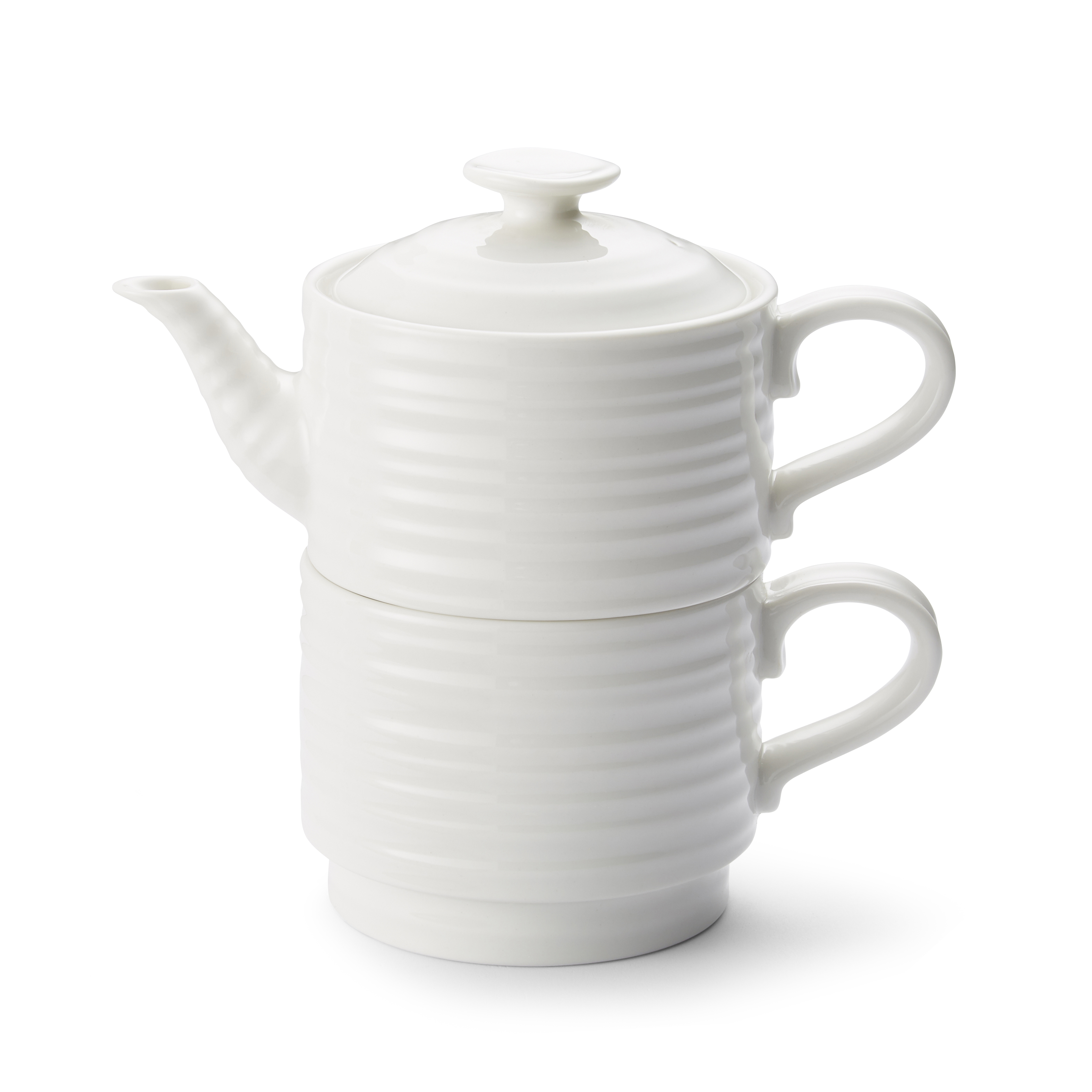 Portmeirion Sophie Conran White Tea for One image number null