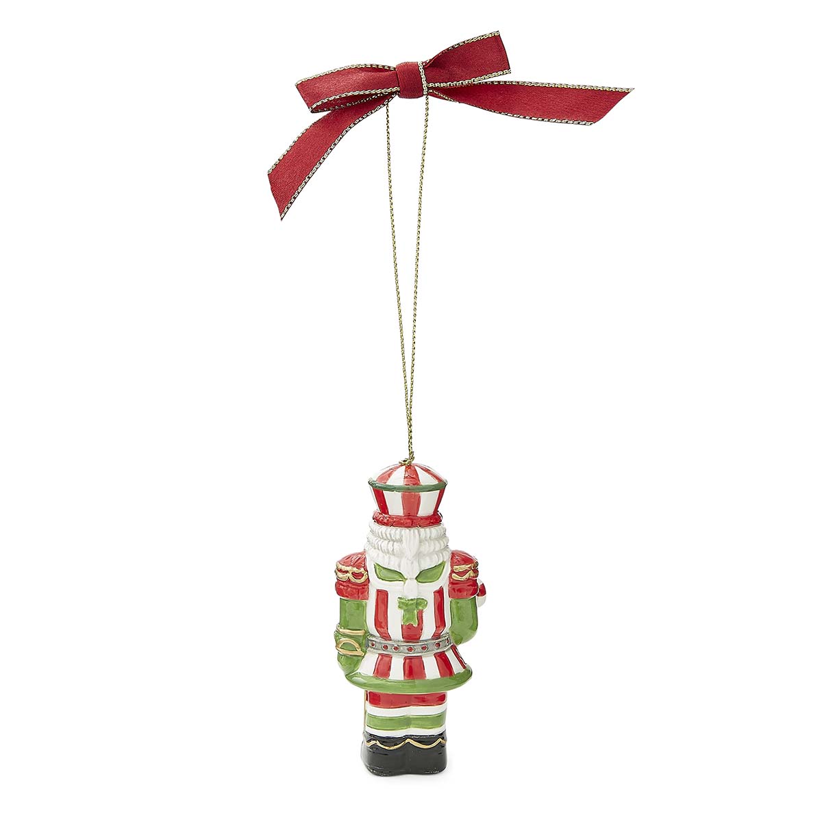 Christmas Tree Candy Cane Nutcracker Ornament image number null