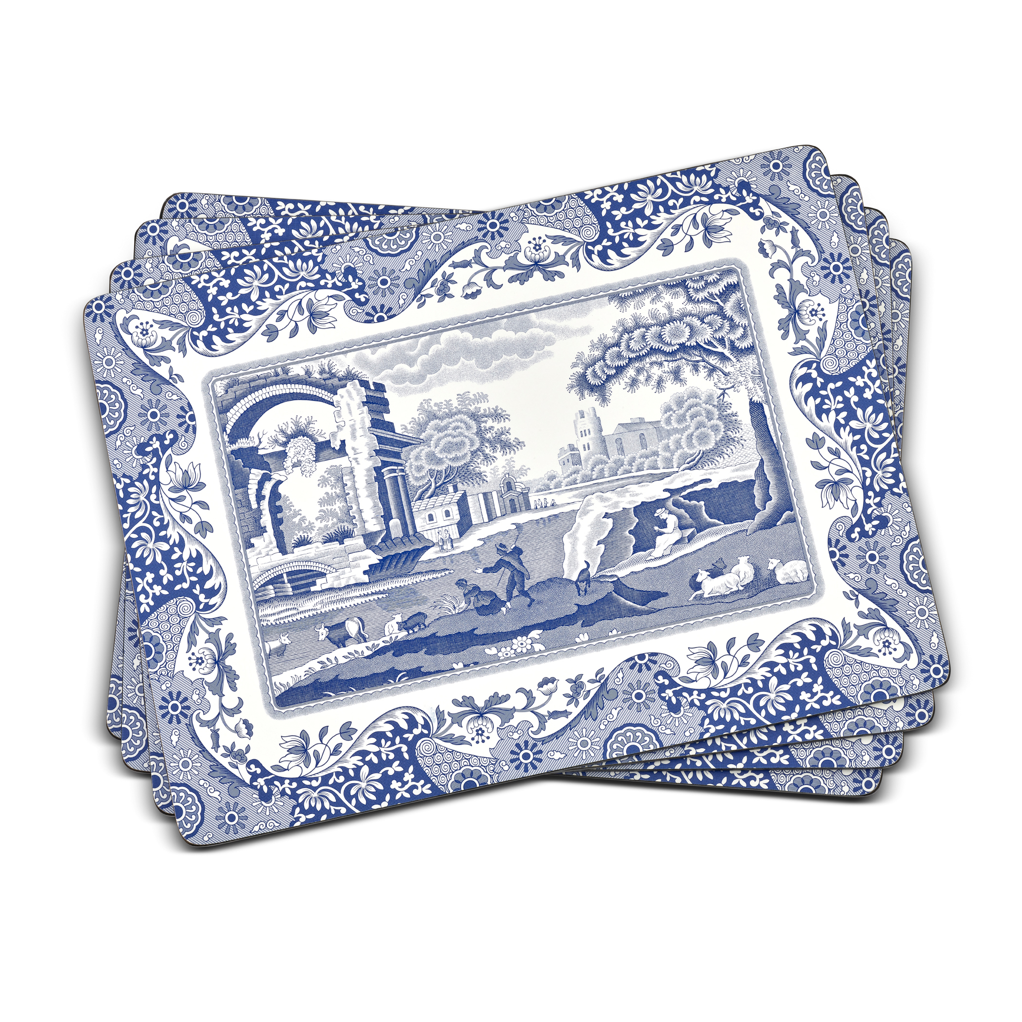 Blue Italian Placemats Set of 4 image number null