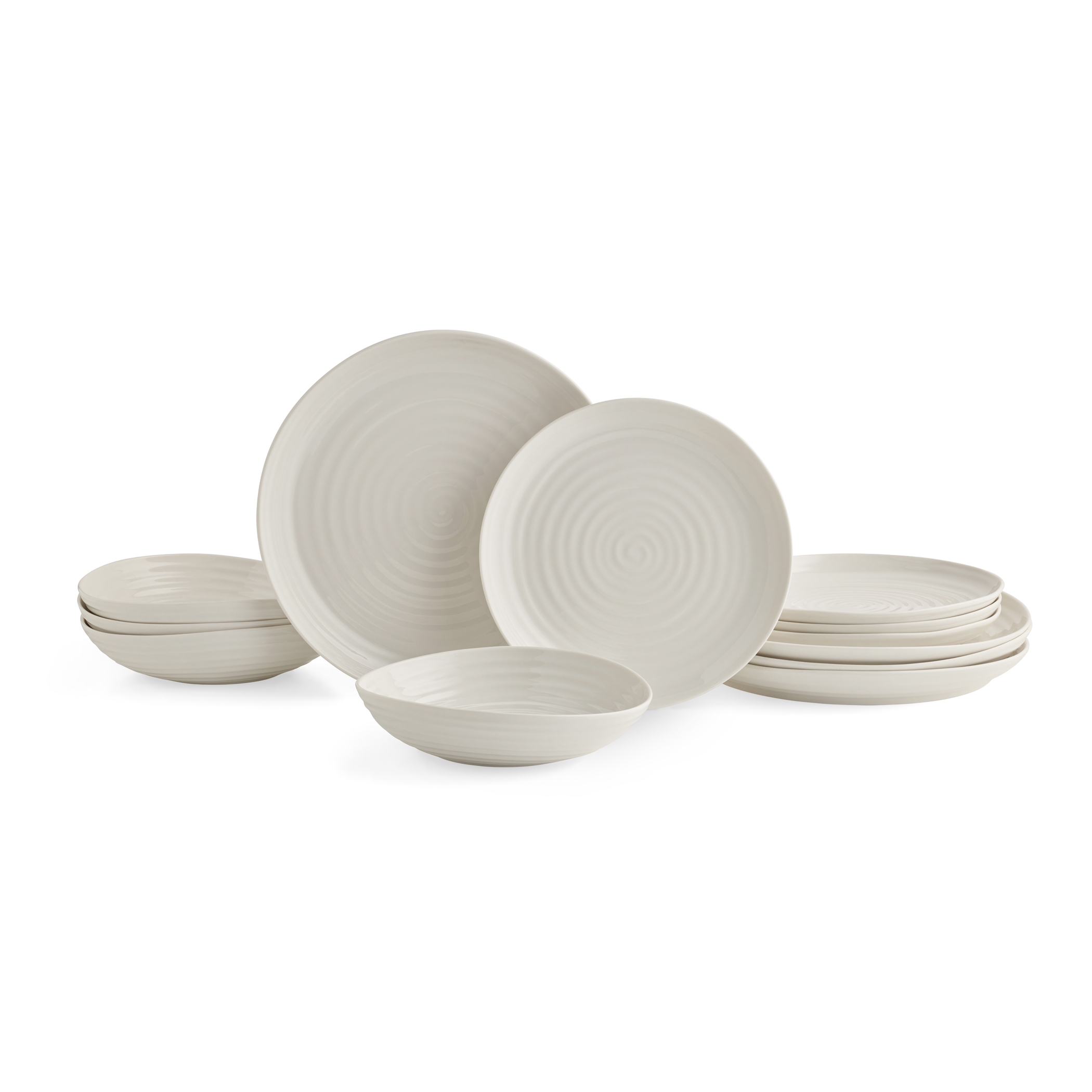 Sophie Conran White 12 Piece Set Coupe Shape image number null