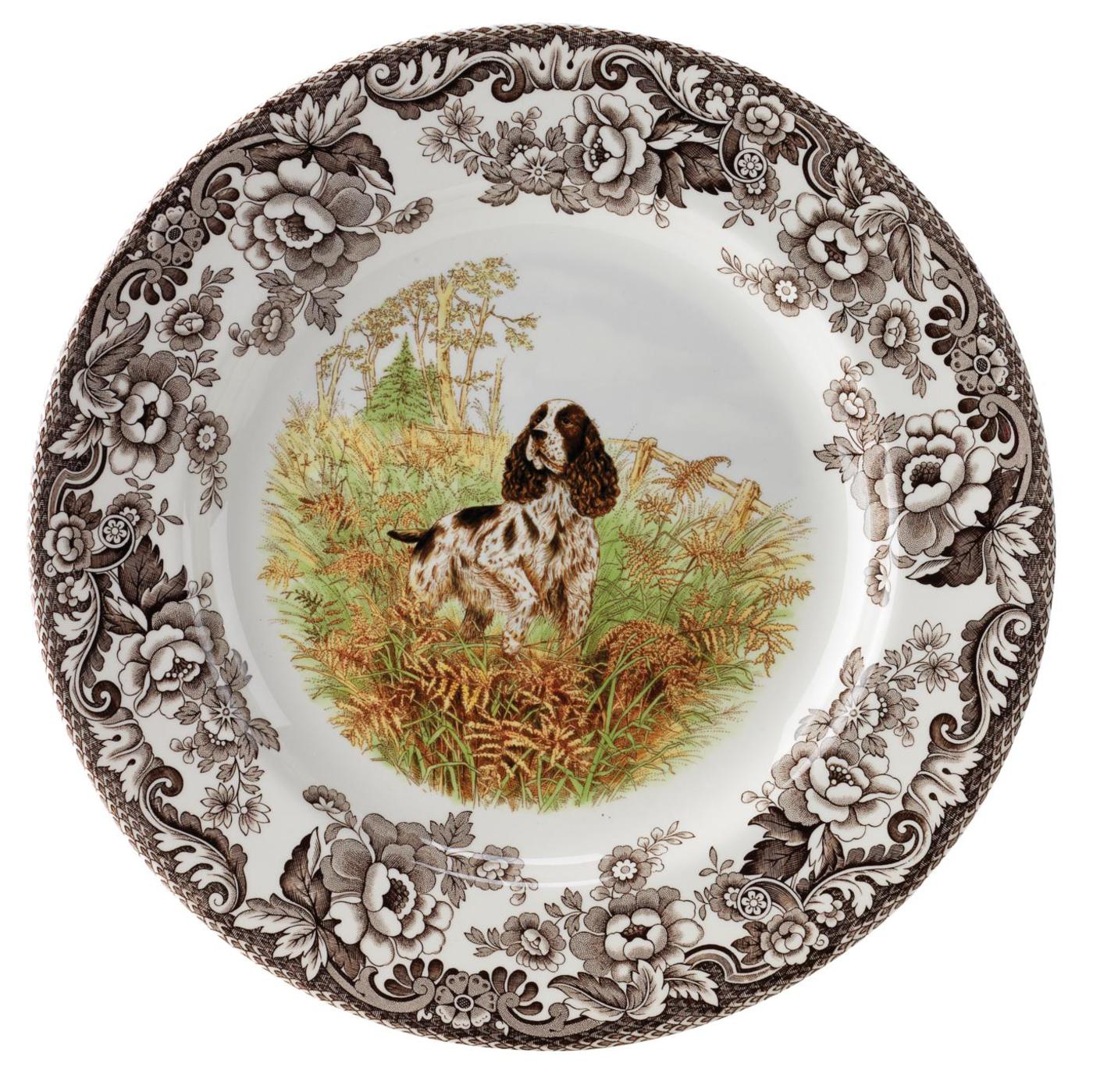 Woodland Dinner Plate 10.5 Inch (English Springer Spaniel) image number null