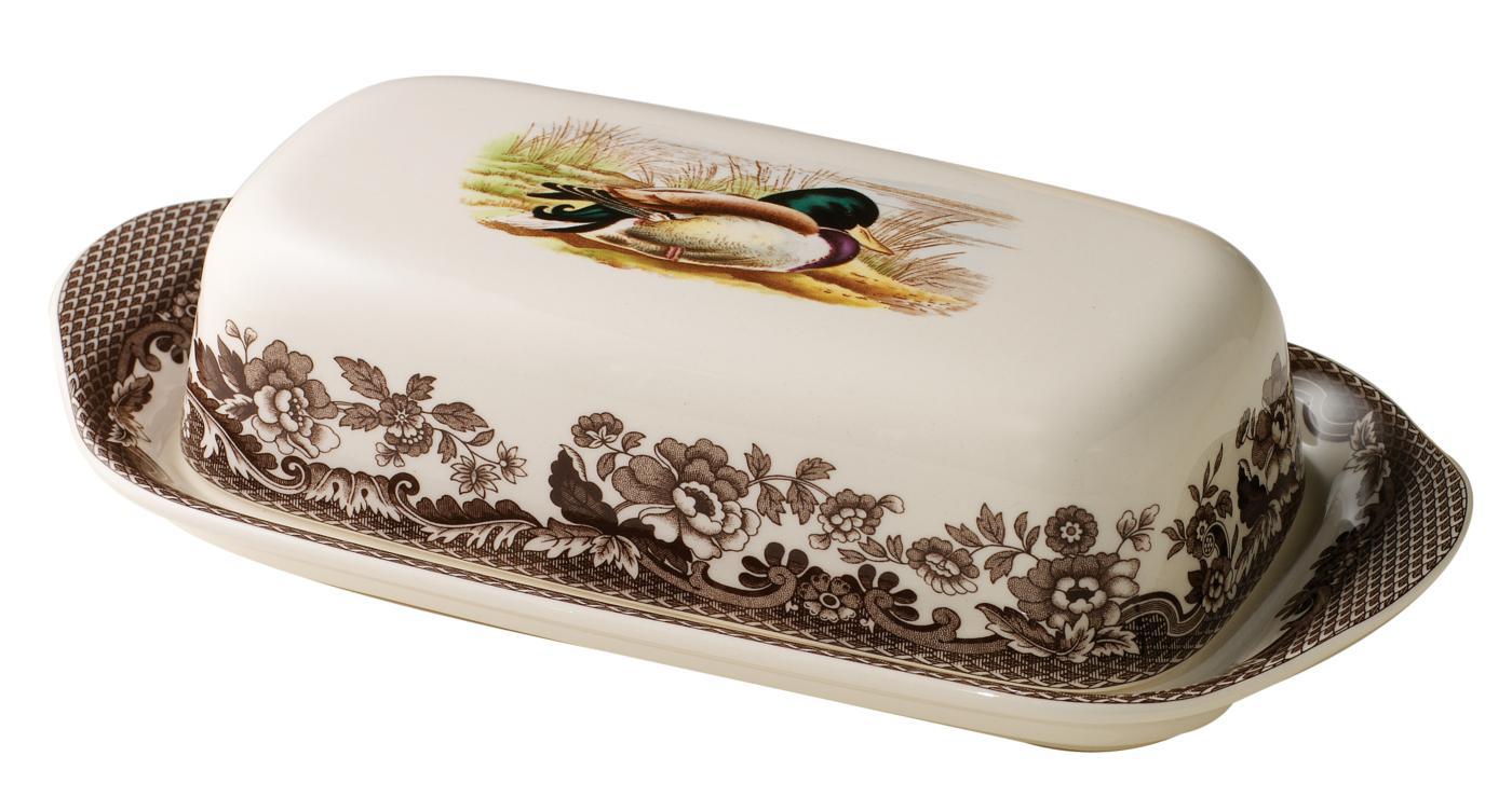 Woodland Covered Butter Dish (Mallard) image number null