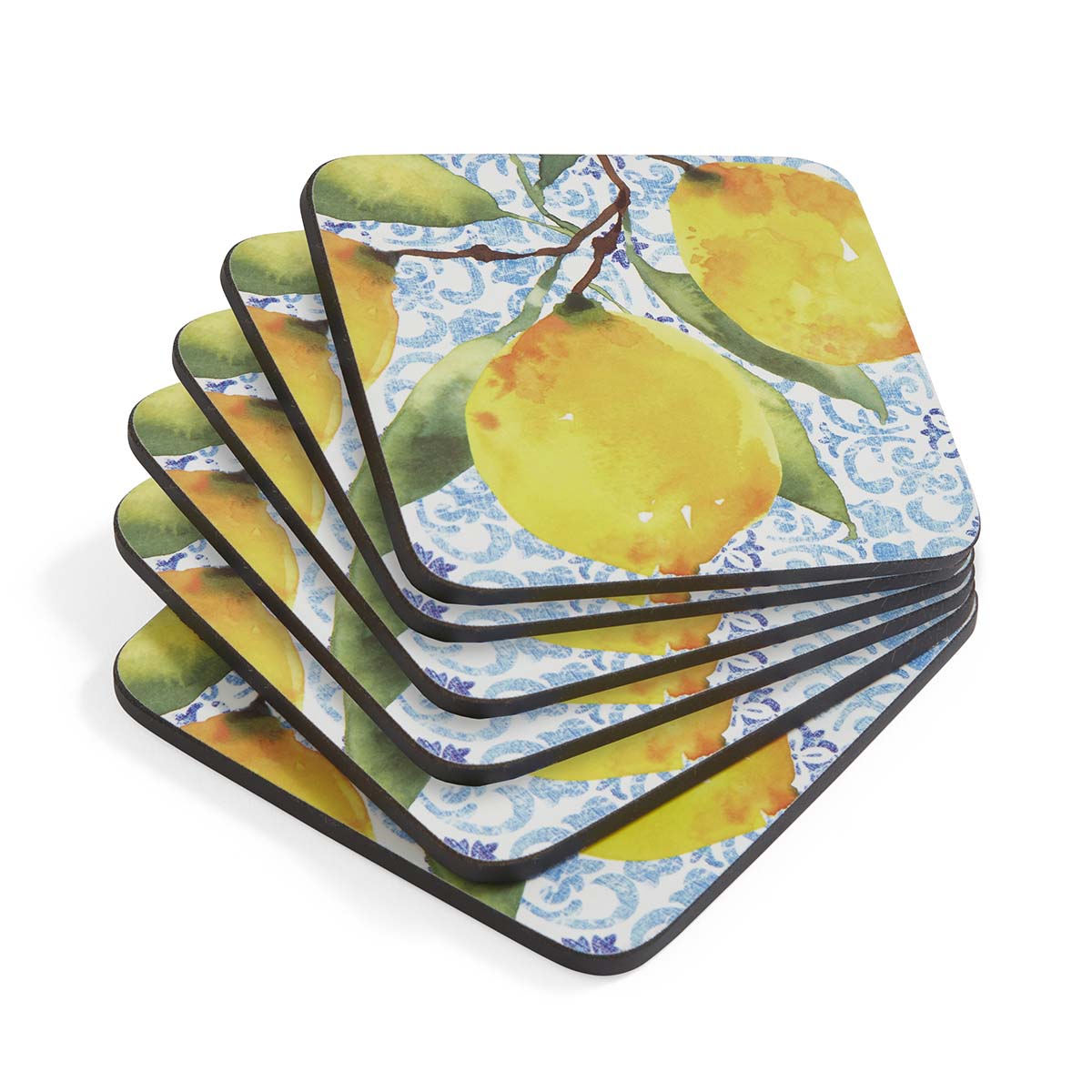 Amalfi Lemons Set of 6 Coasters image number null