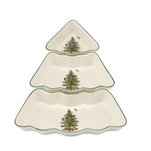 Christmas Tree 3 Piece Tree Dip Bowl Set image number null