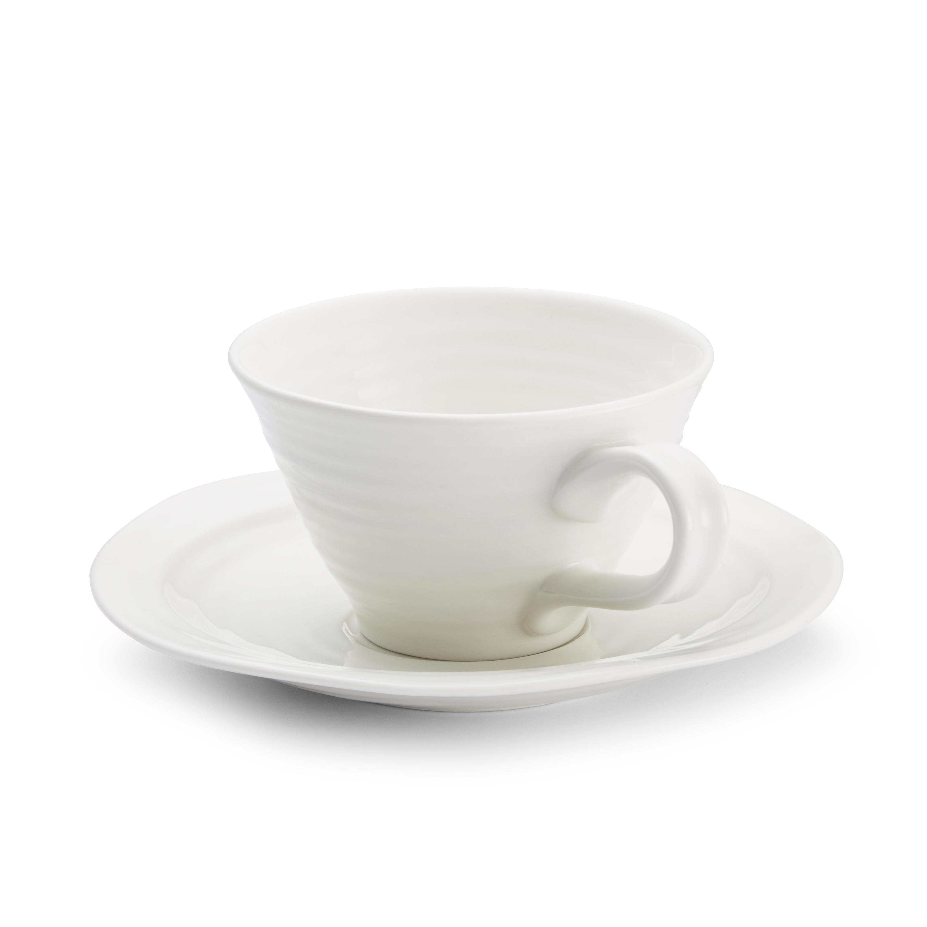 Sophie Conran White Teacups and Saucers Set of 4 image number null