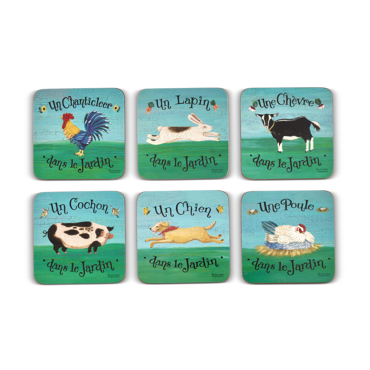 Dans Le Jardin Set of 6 Coasters image number null