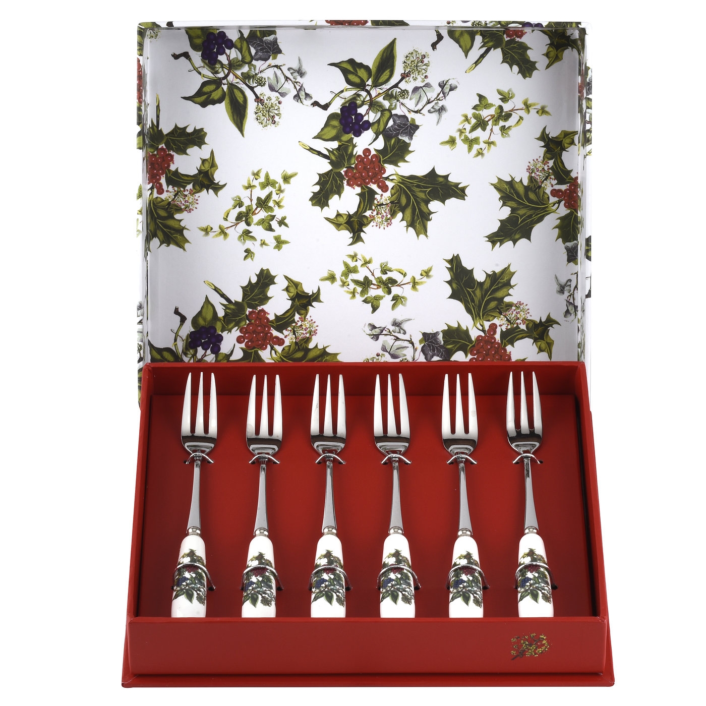 The Holly and the Ivy Set of 6 Pastry Forks image number null