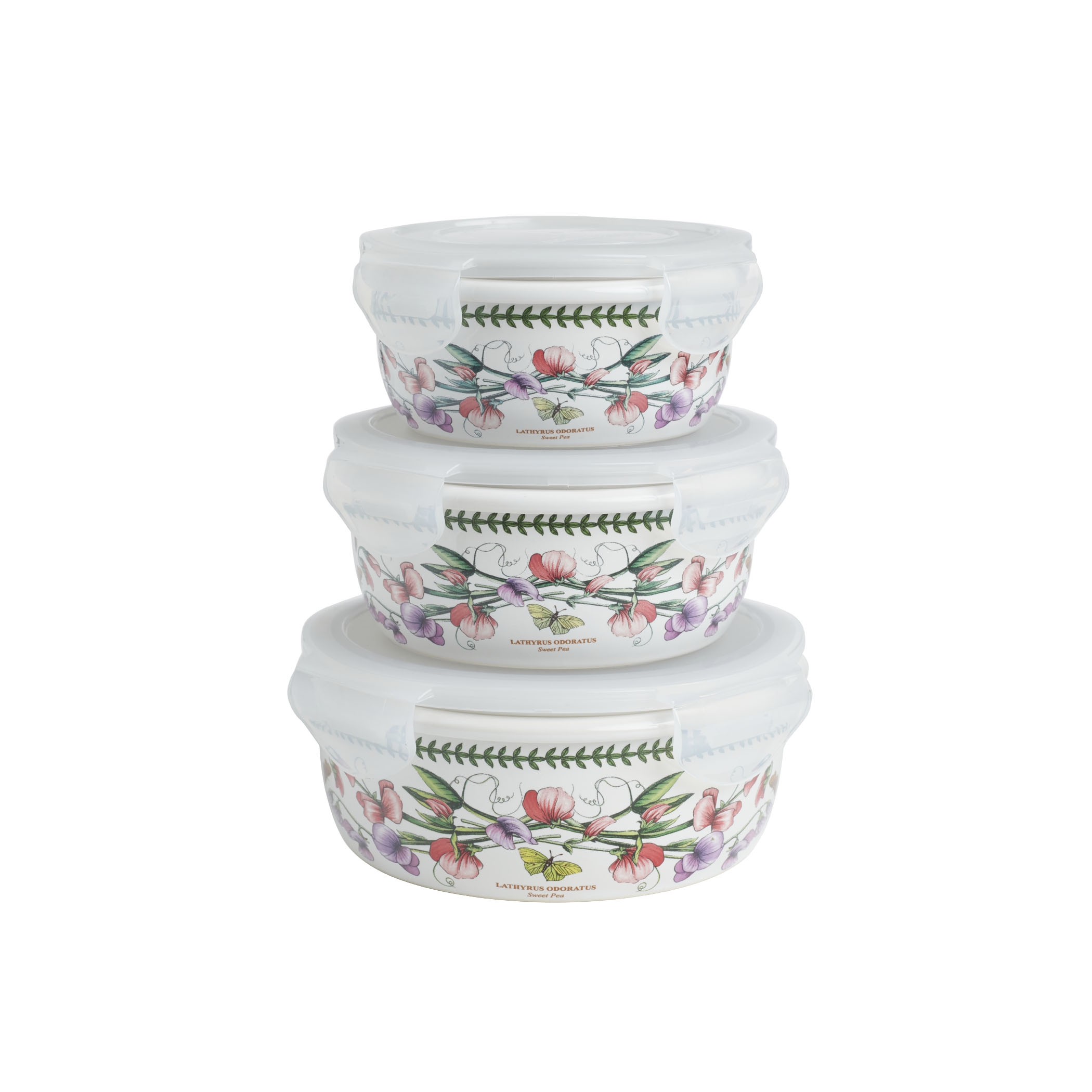 Portmeirion Botanic Garden Set of 9 Round Storage Containers Portmeirion Botanic Garden Set of 9 Round Storage Containers