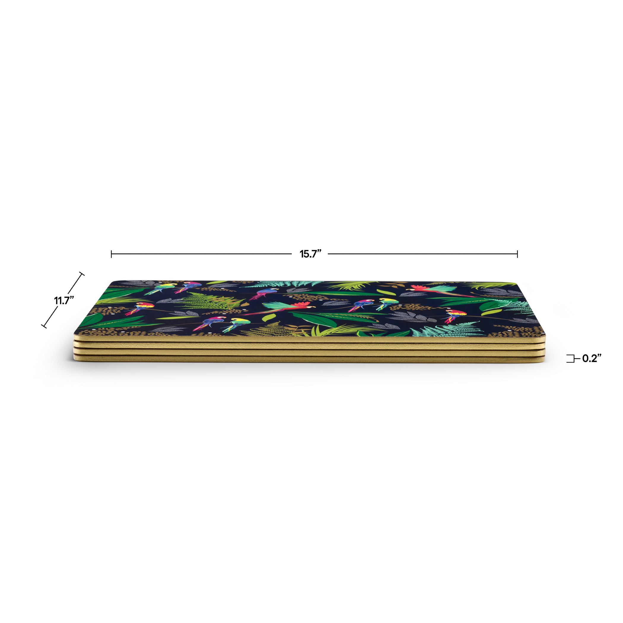 Sara Miller London Parrot Placemats Set of 4 image number null