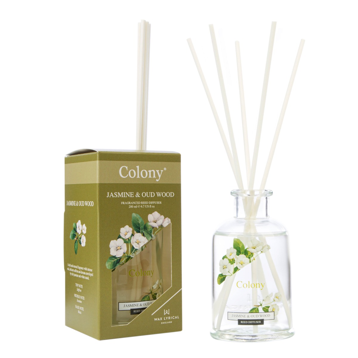 Jasmine & Oudwood Reed Diffuser image number null