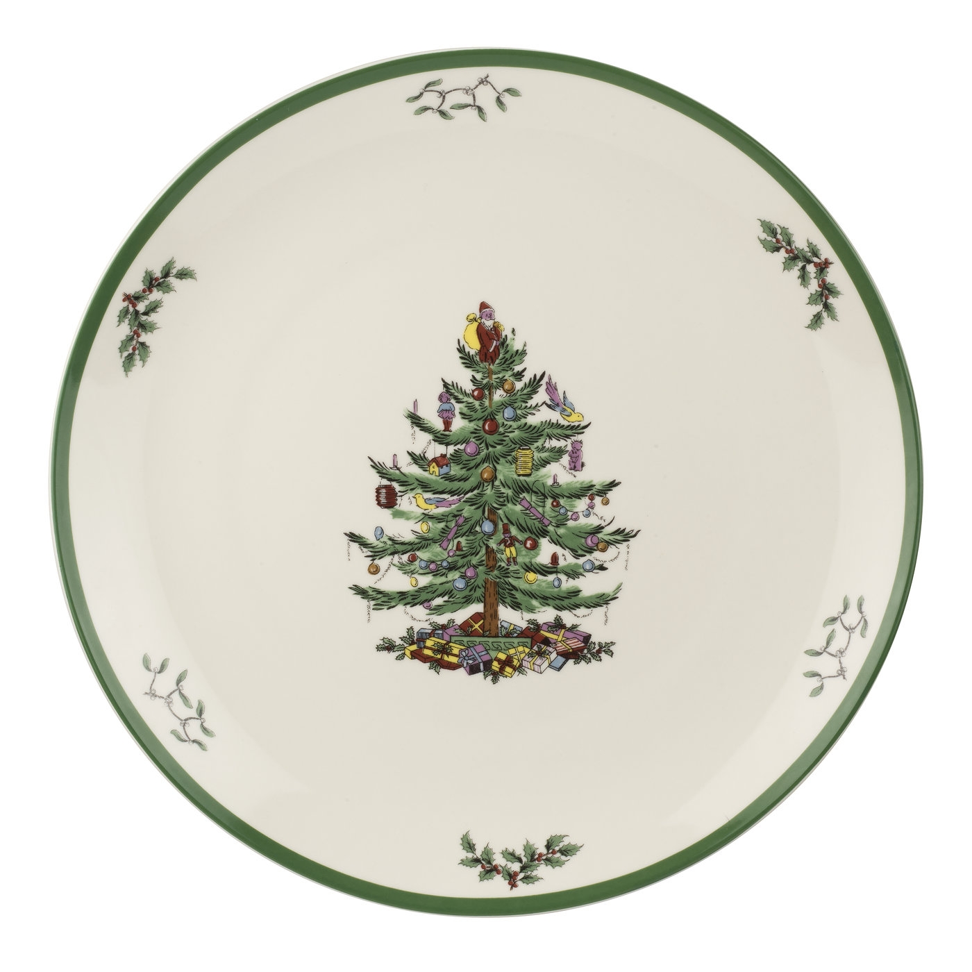 Christmas Tree 14 Inch Round Platter image number null