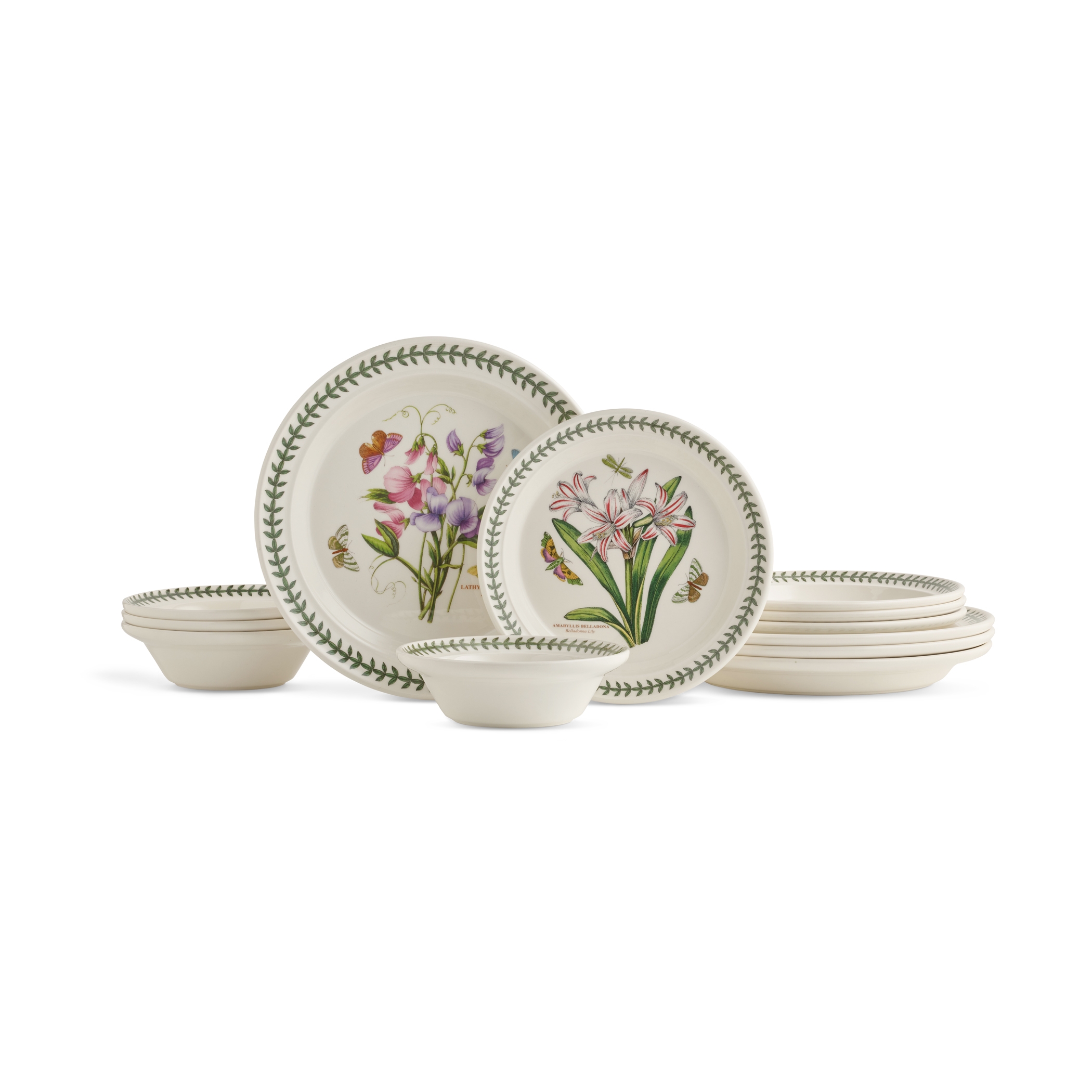 Portmeirion Botanic Garden 9-Piece Set Made In England Portmeirion Botanic Garden 9-Piece Set Made In England