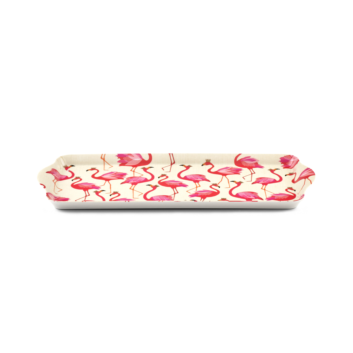 Sara Miller London Flamingo Melamine Sandwich Tray image number null