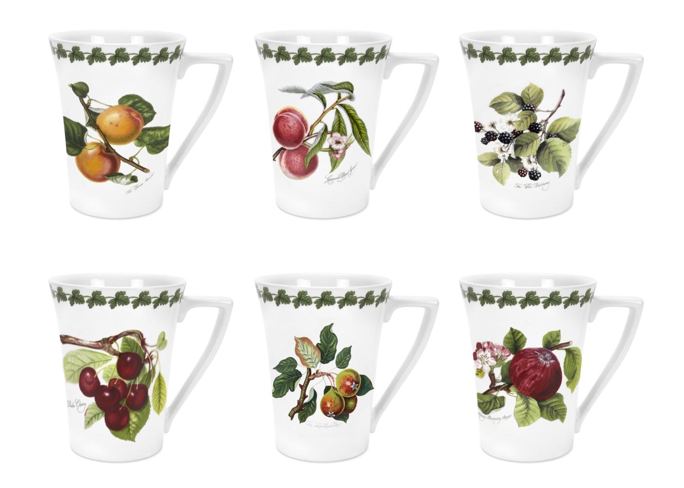 Pomona Set of 6 Mandarin Mugs Assorted Motifs image number null