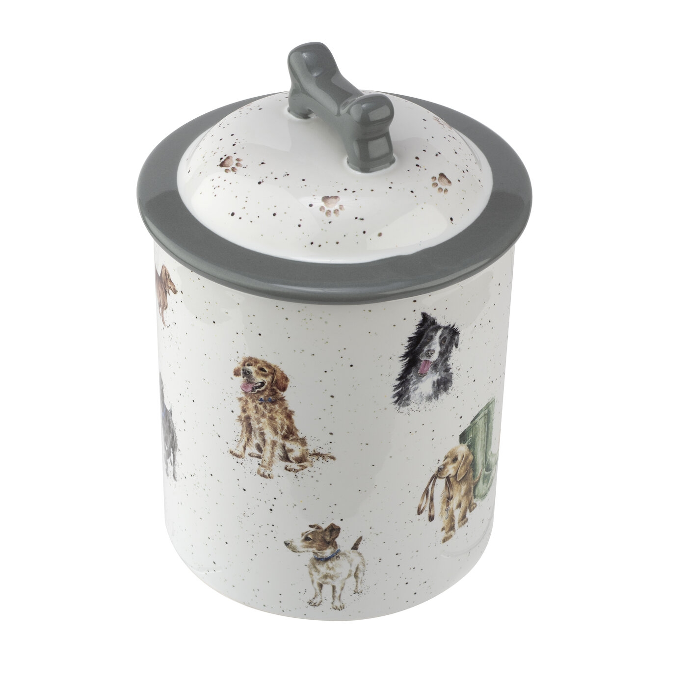 Pet Treat Jar 7.2 Inch (Assorted Dogs) image number null