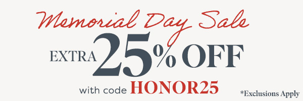 Memorial Day 25% Off