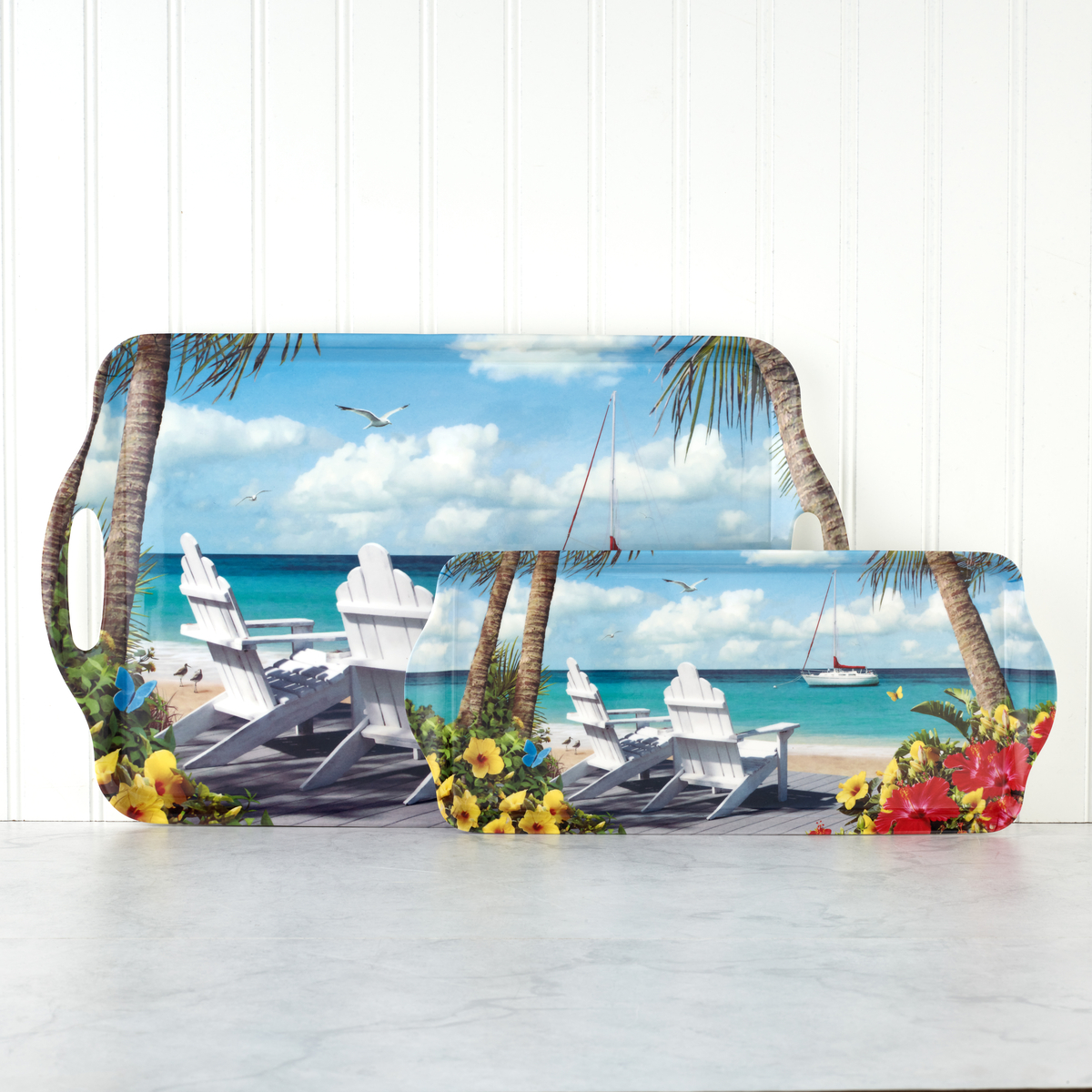 In The Sunshine Melamine Large Handled Tray image number null