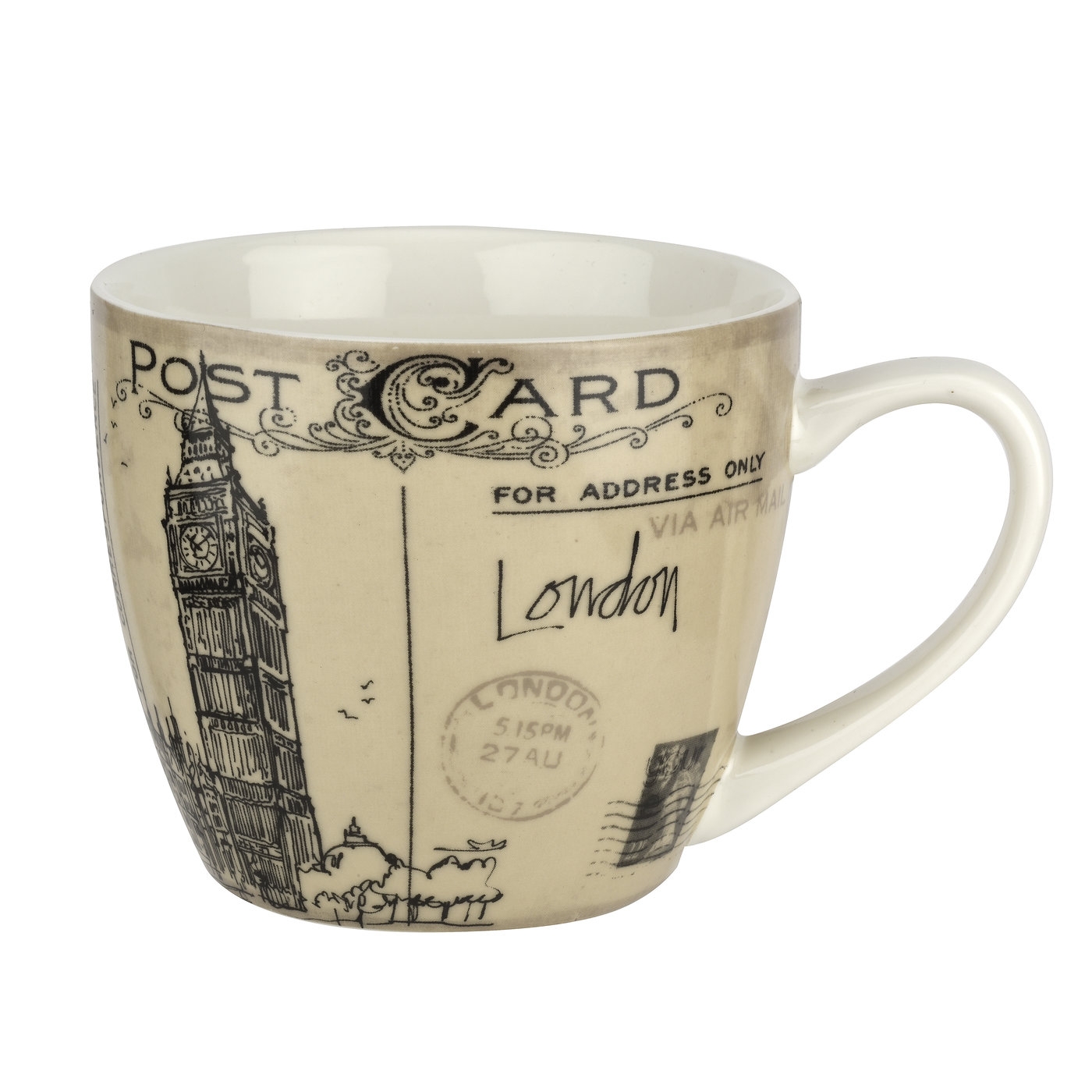 Postcard Sketches 16 oz Mug image number null