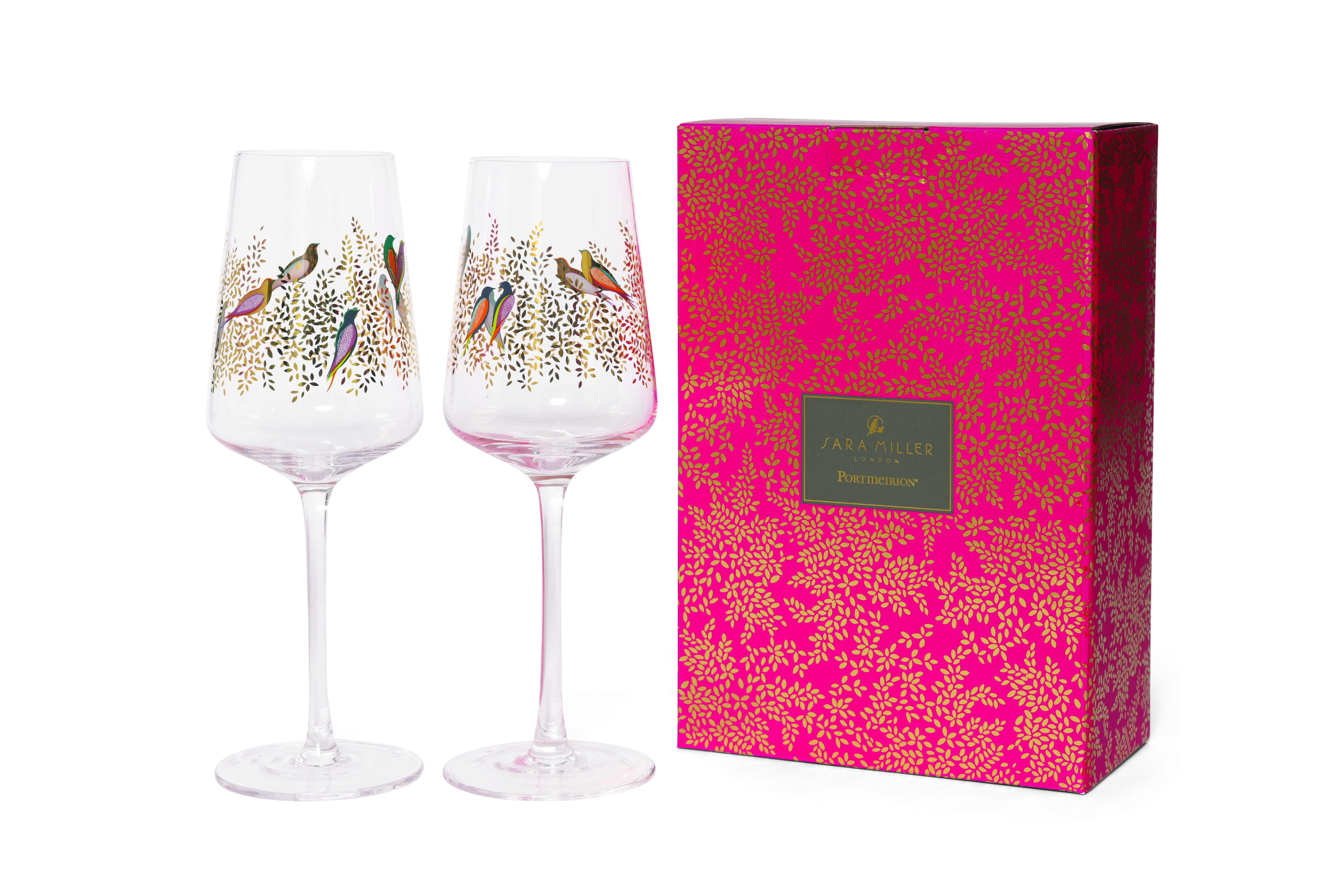 Portmeirion Sara Miller London Chelsea Wine Glasses Set of 2