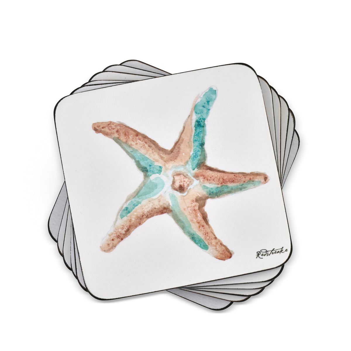 Coastal Shore Coasters Set of 6 image number null