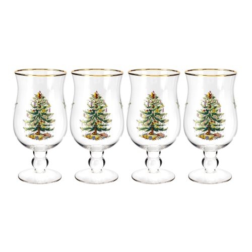Christmas Tree Tulip Glasses Set of 4 image number null