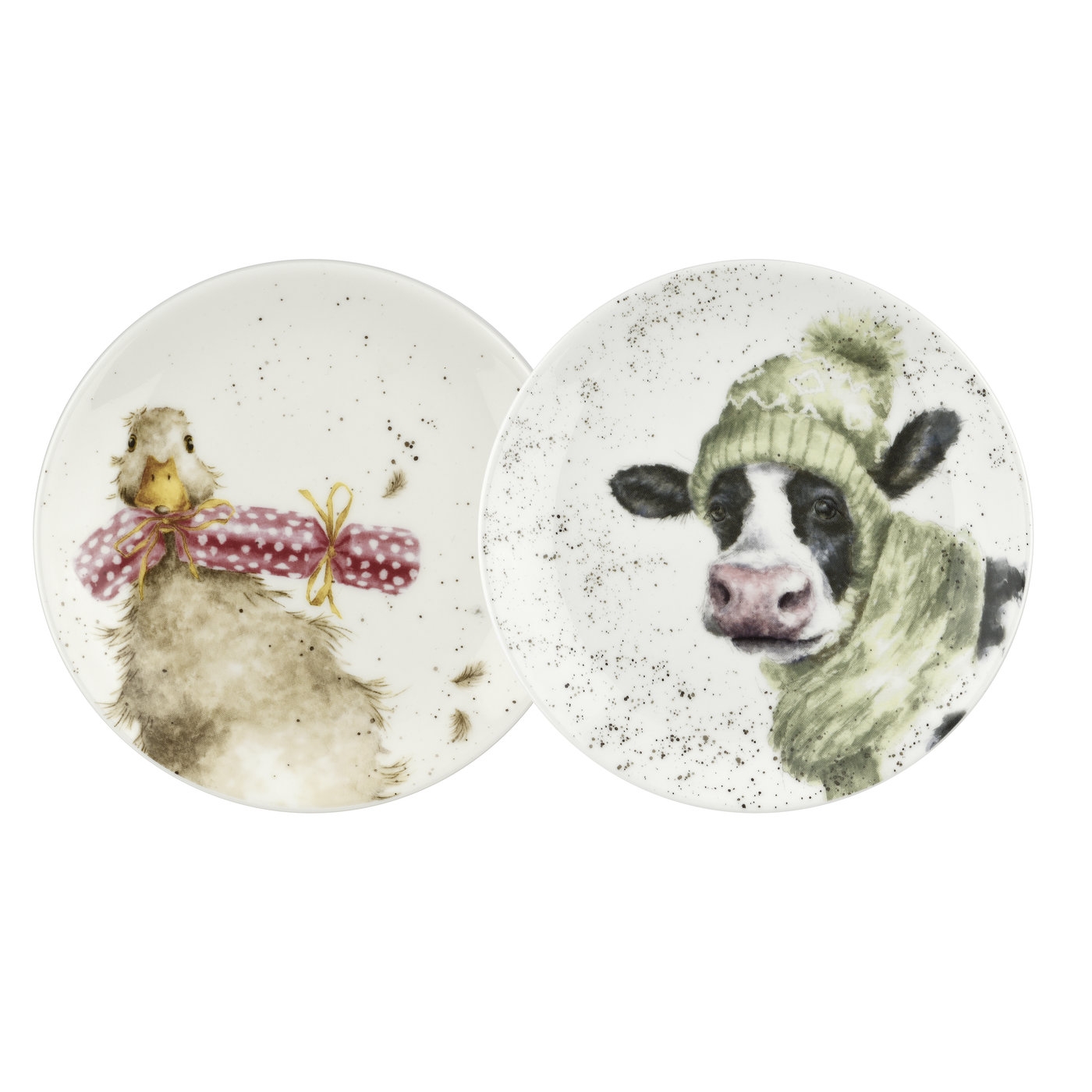 6.5 Inch Coupe Plate Set of 2 (Duck/Cow) image number null