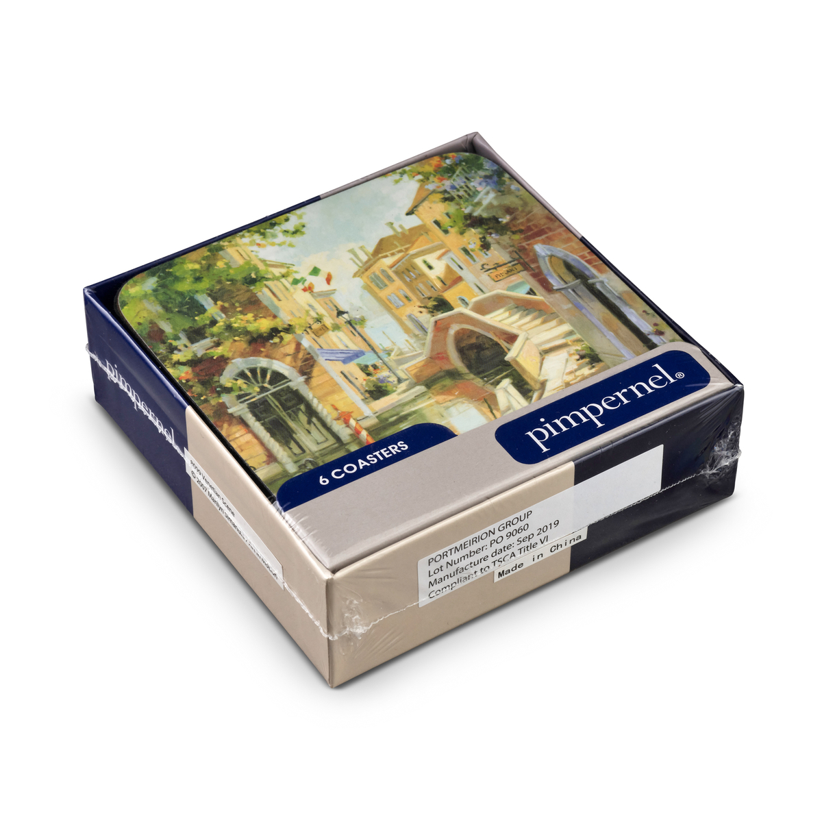 Venetian Scenes Coasters Set of 6 image number null