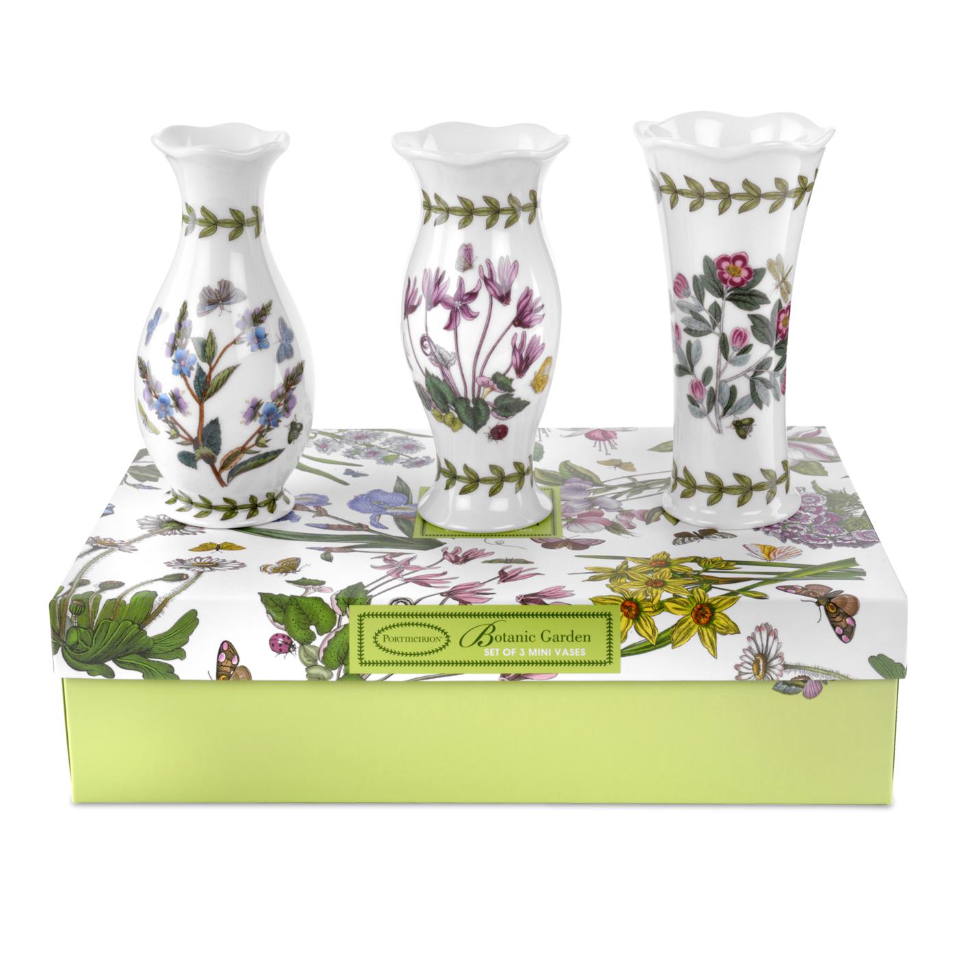 Botanic Garden Set of 3 Mini Vases (Assorted Motifs) image number null