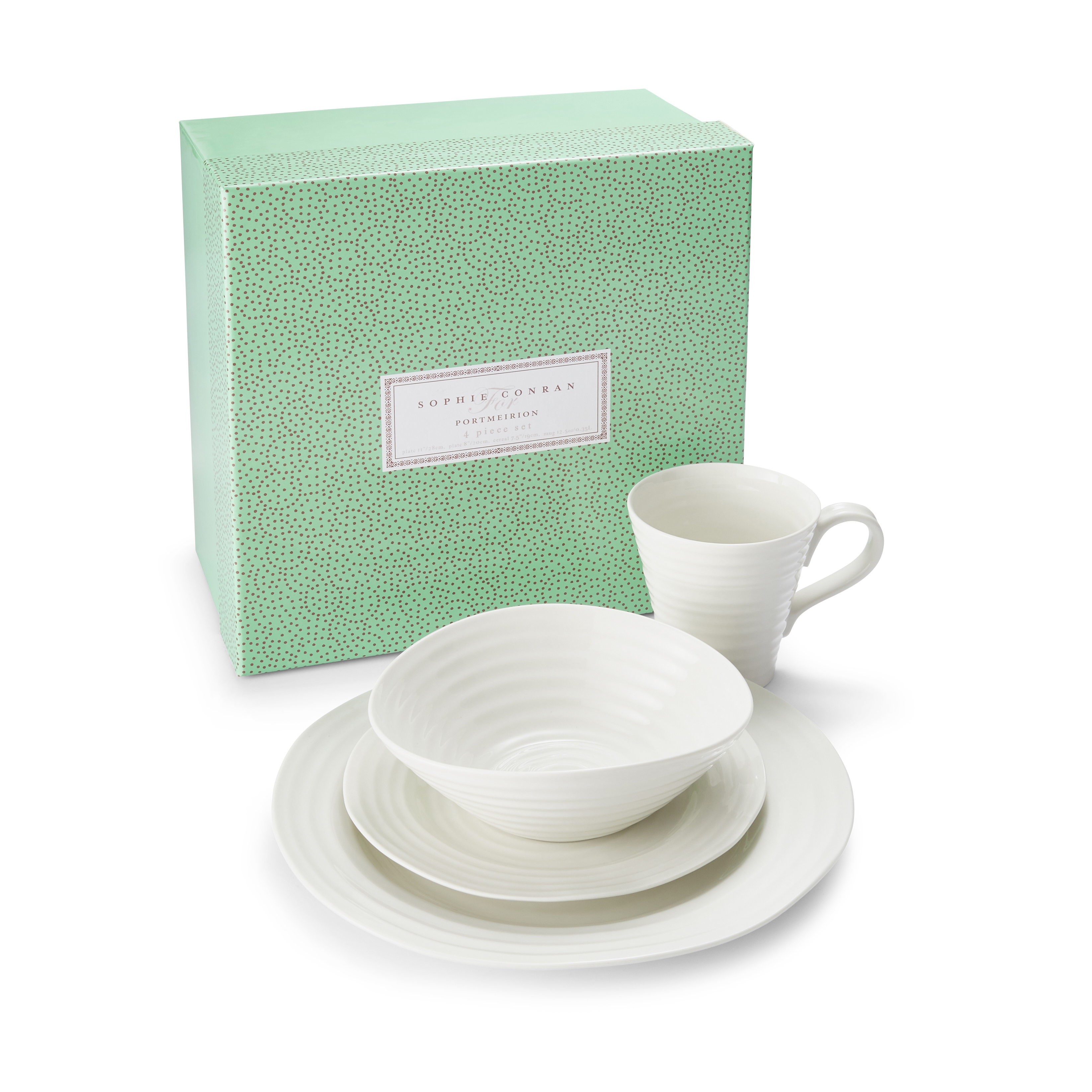 Portmeirion Sophie Conran White 4 Piece Place Setting image number null
