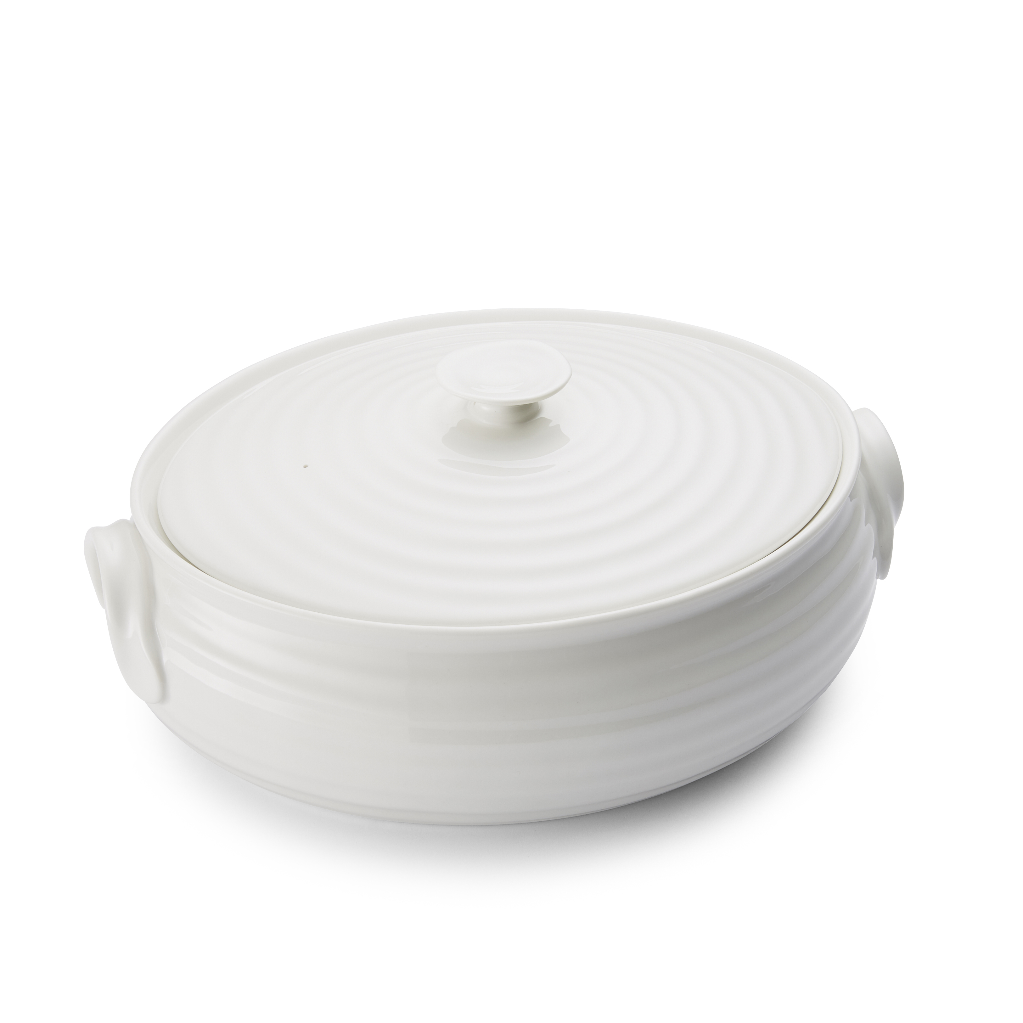 Sophie Conran White Small Oval Covered Casserole image number null