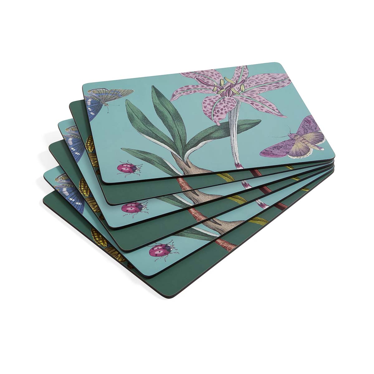 Botanic Garden Flora & Fauna Set of 4 Large Placemats image number null