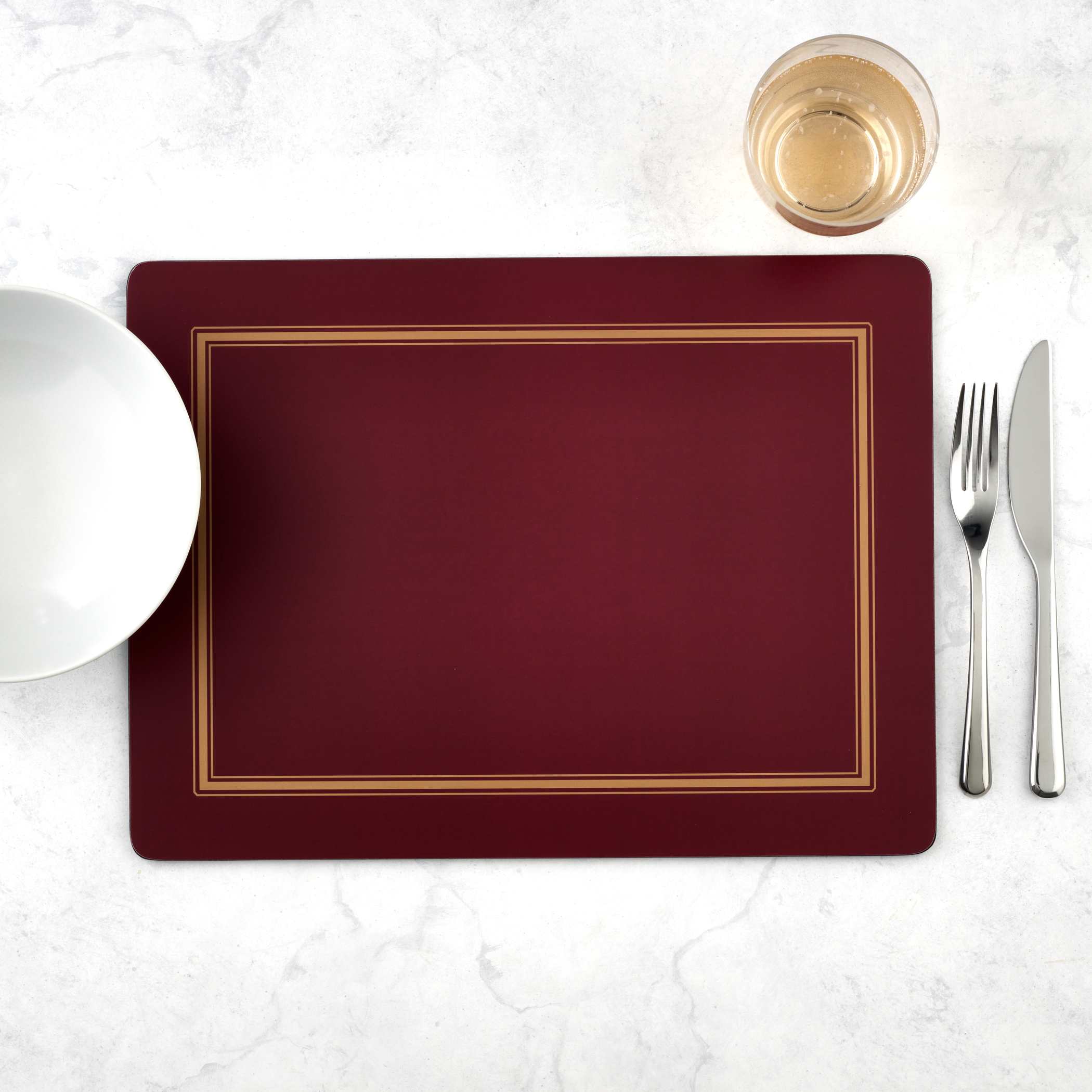 Classic Burgundy Set of 4 Placemats image number null