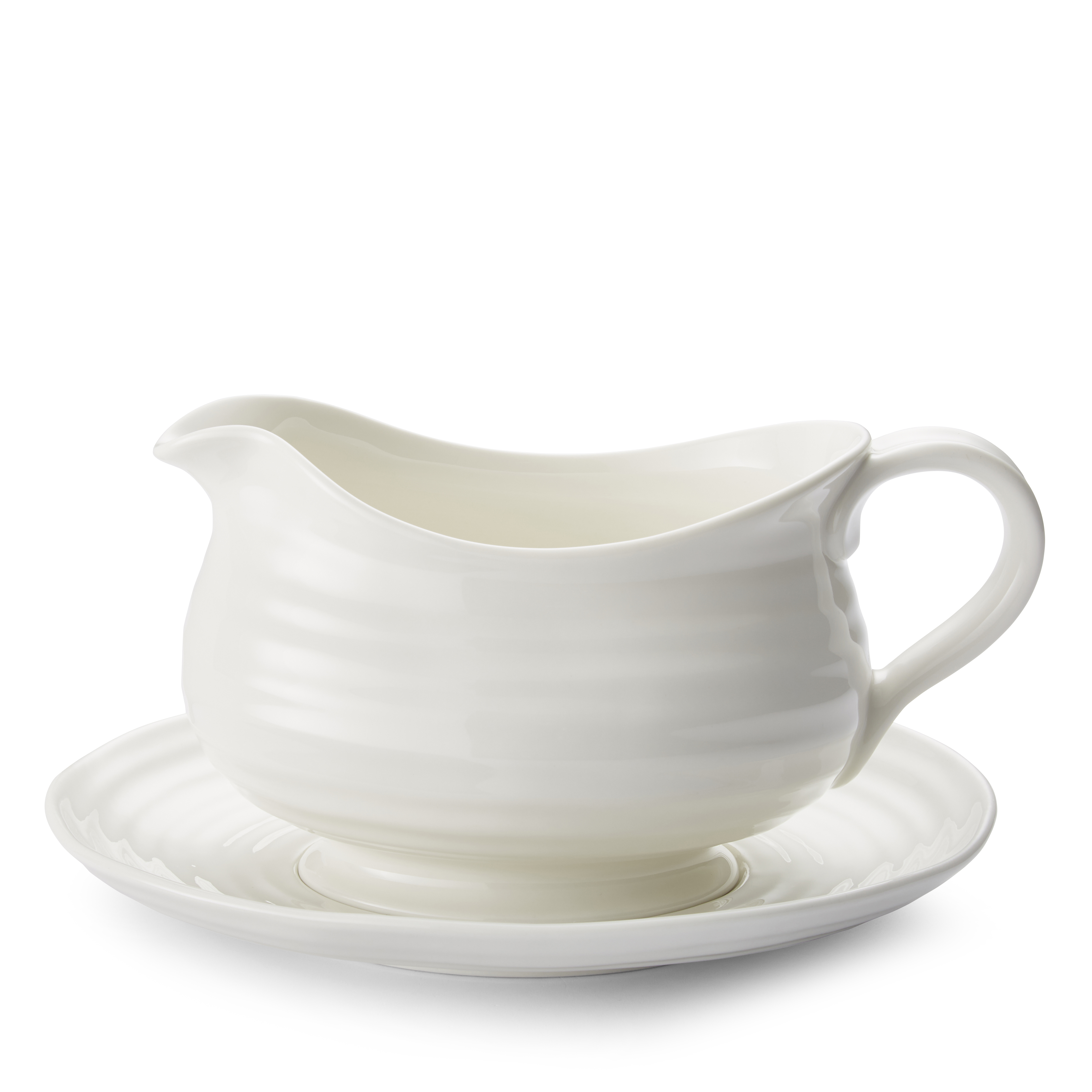 Sophie Conran Gravy Boat & Stand, White image number null