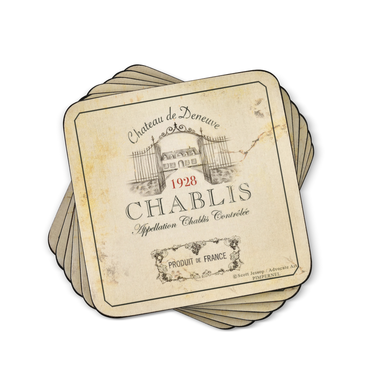 Vin de France Coasters Set of 6 image number null