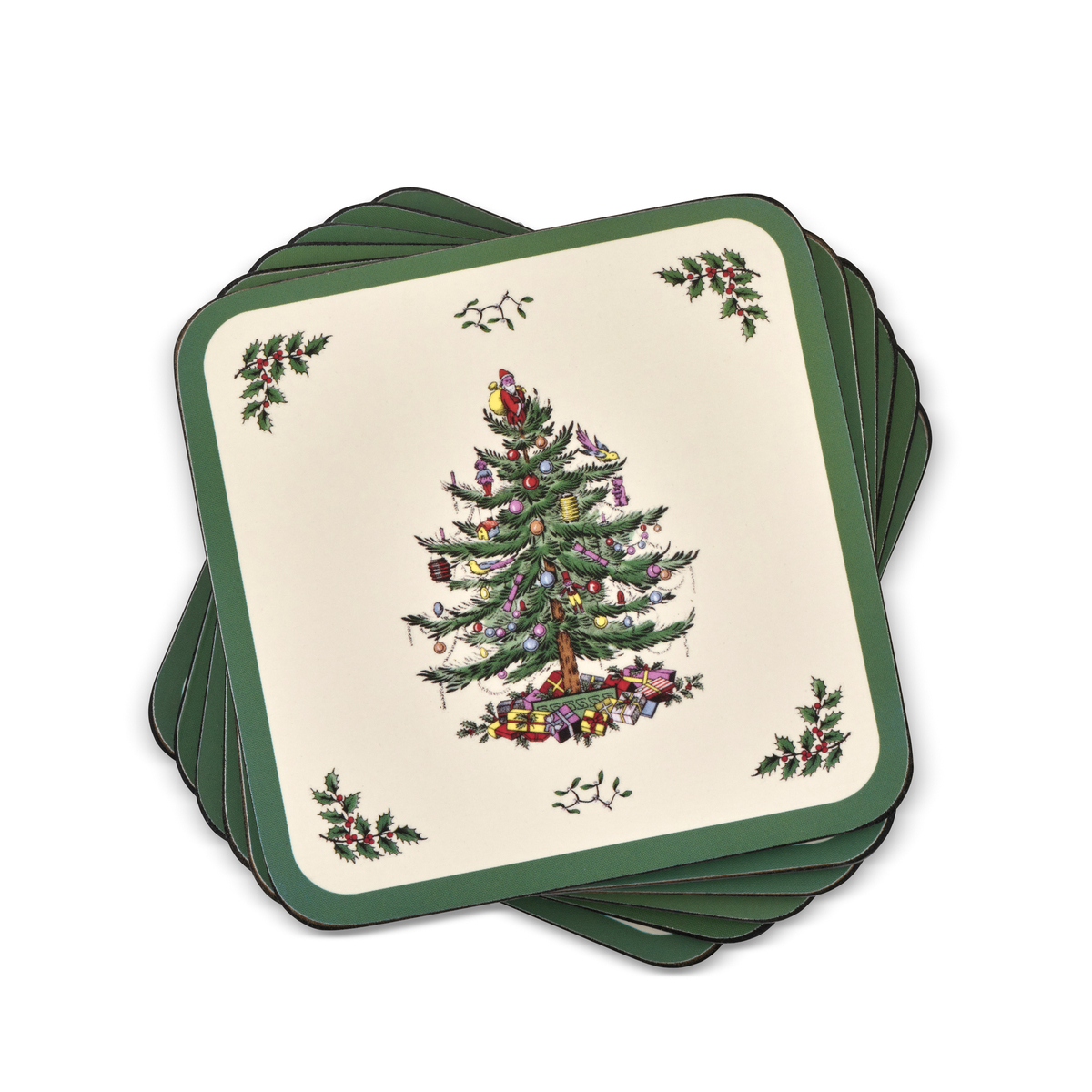 Christmas Tree Coasters Set of 6 image number null