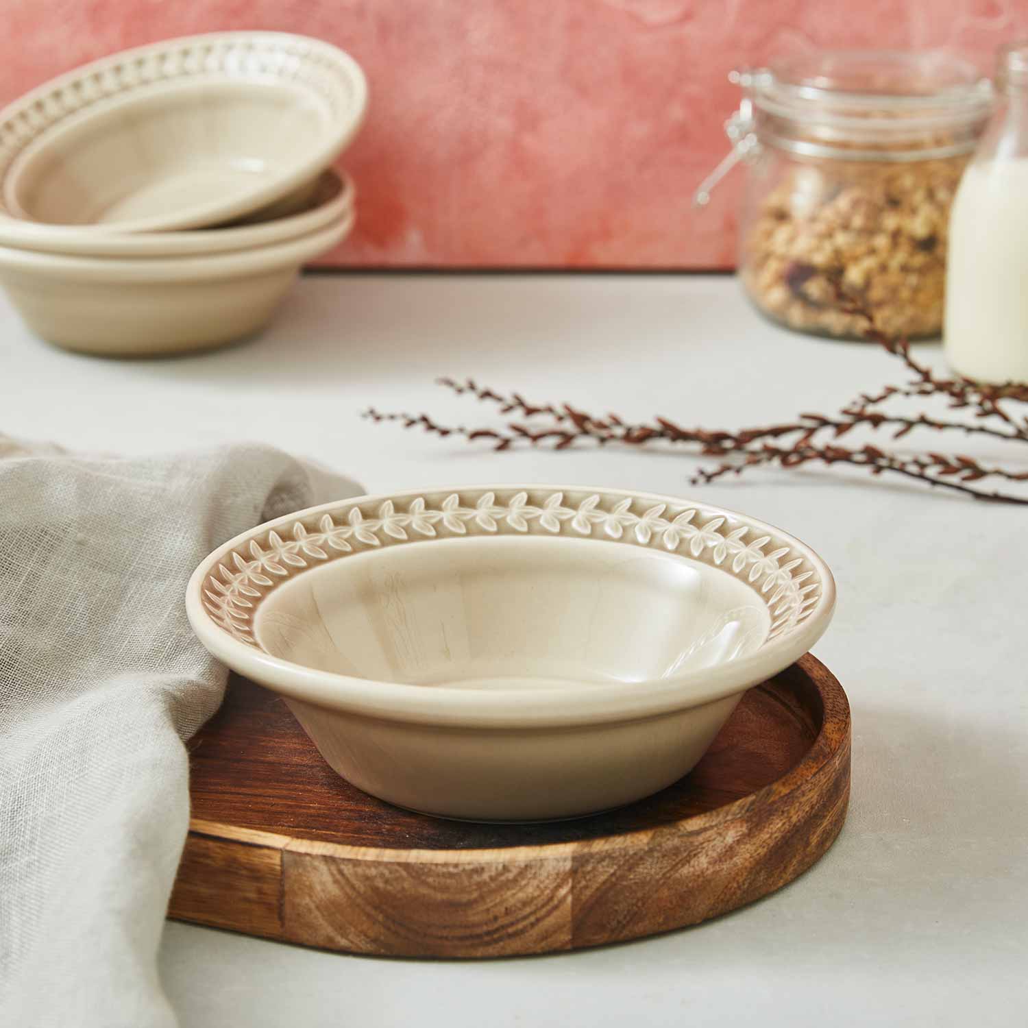 Botanic Garden Harmony Cereal Bowl, Stone image number null