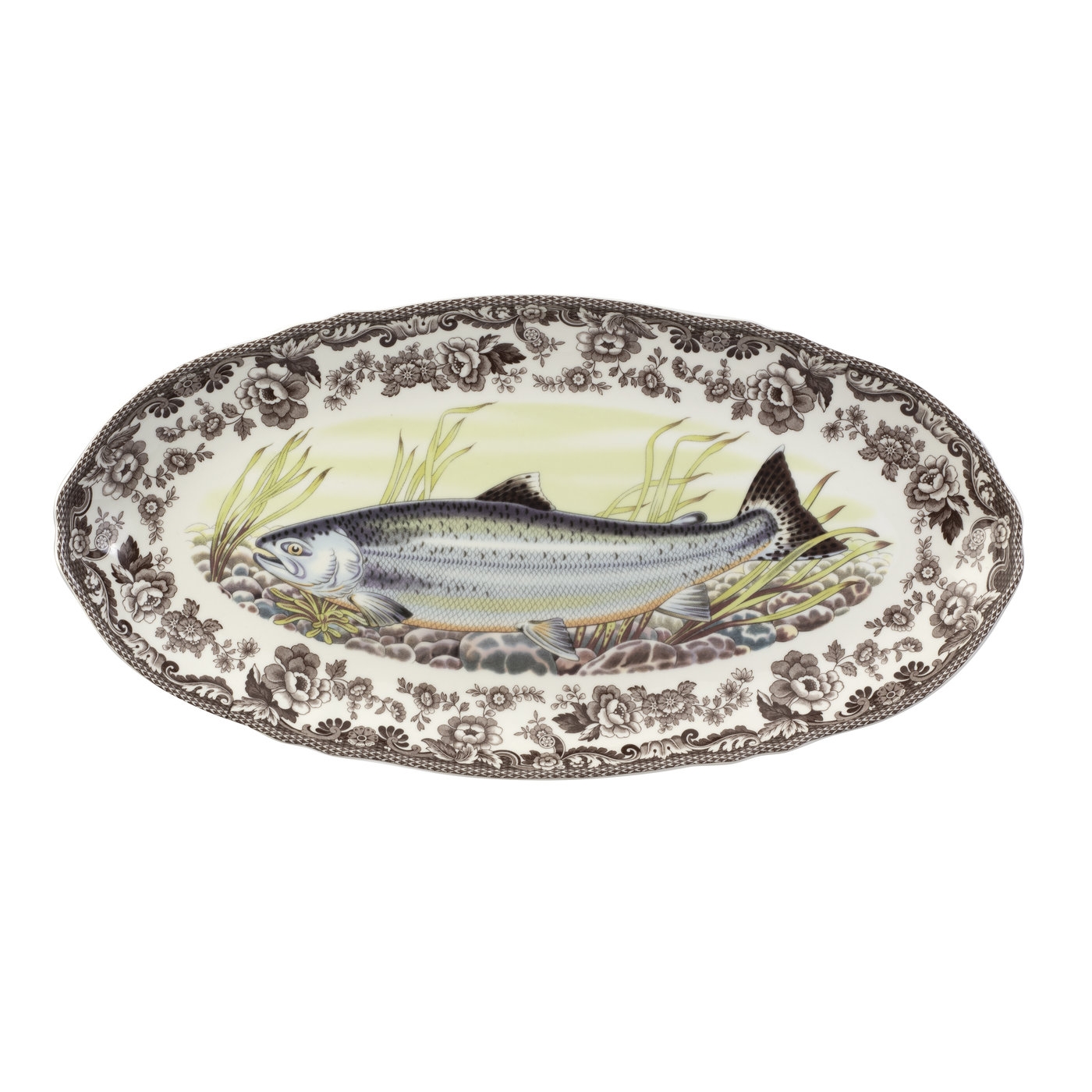 Woodland Fish Platter 18.5 Inch, King Salmon image number null