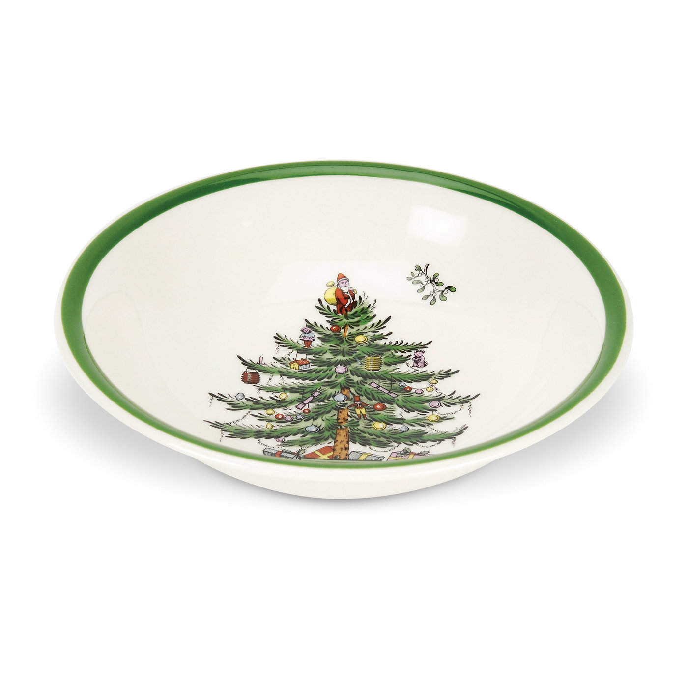 Christmas Tree Cereal/Oatmeal Bowls Set of 4 image number null