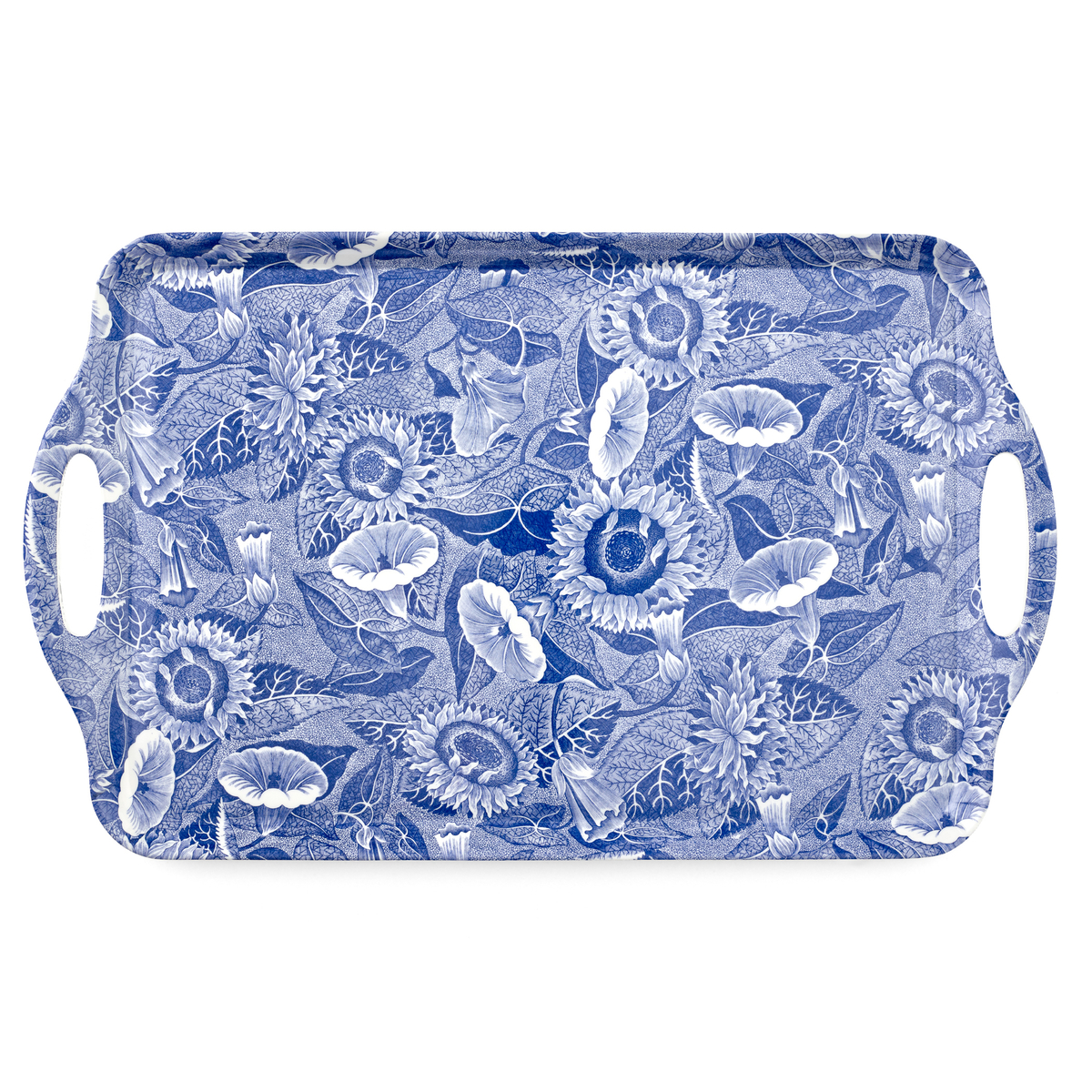 Blue Room Sunflower Large Melamine Handled Tray image number null